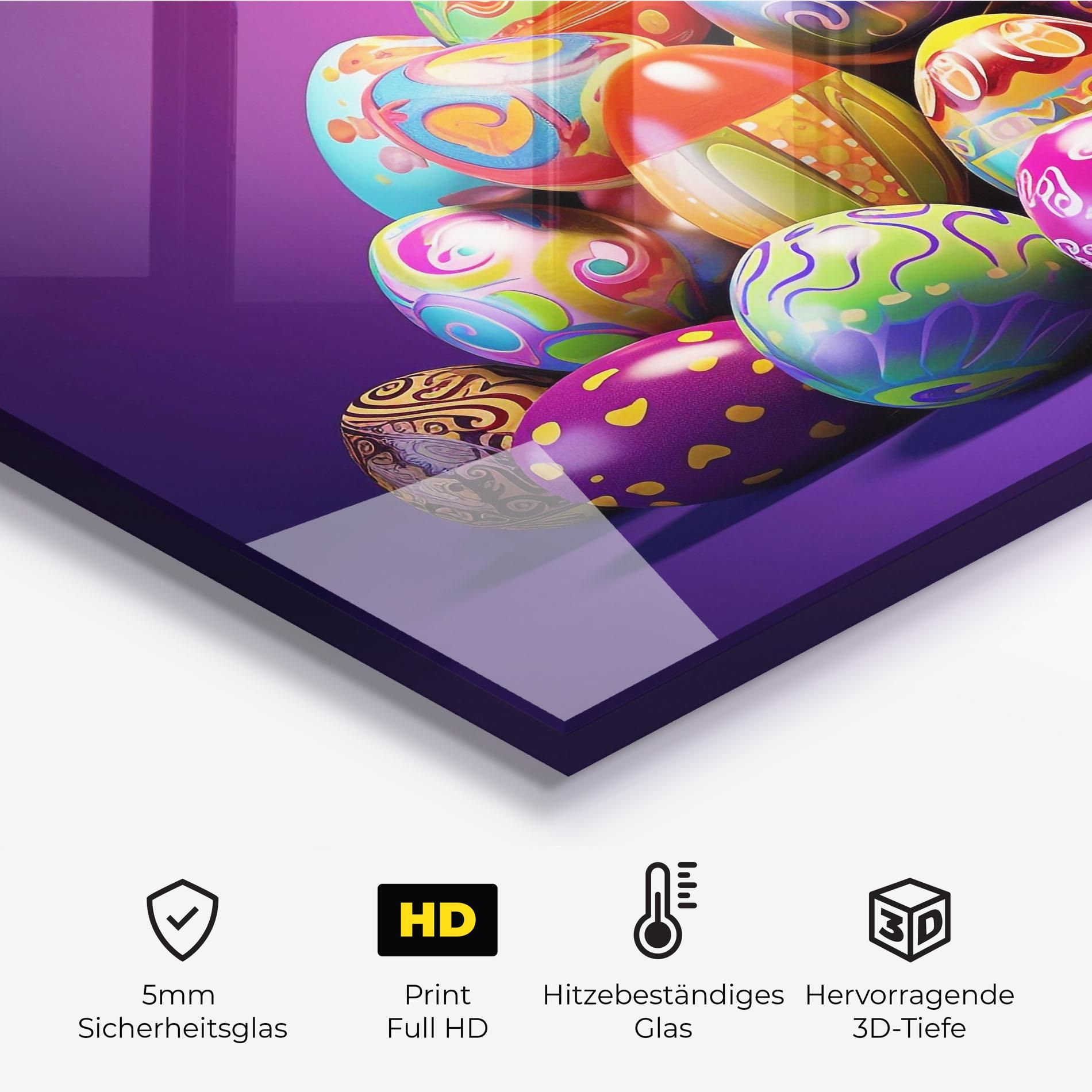 Pile Colorful Eggs mockup 2