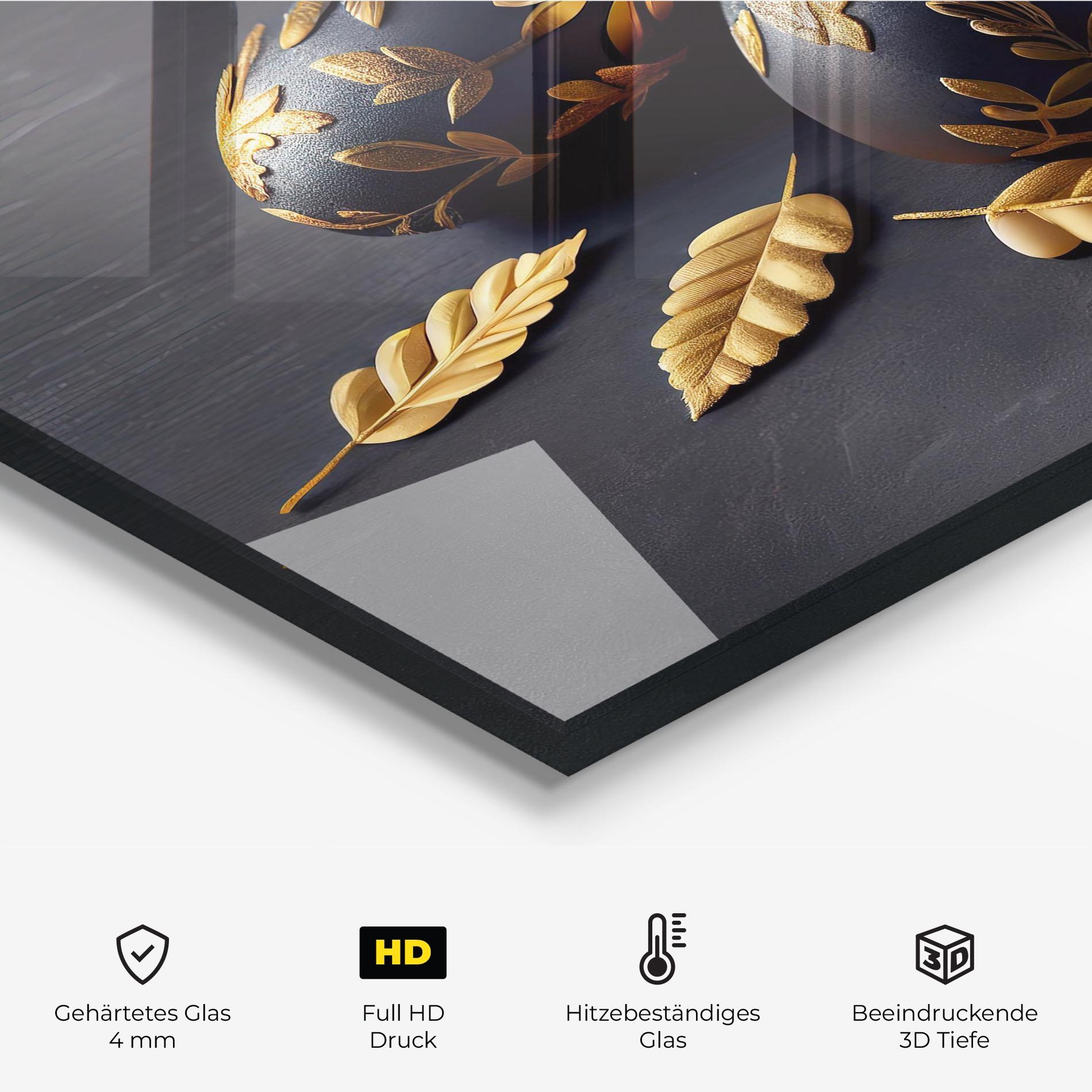 Küchenrückwand Glas Black Gold Egs mockup 2