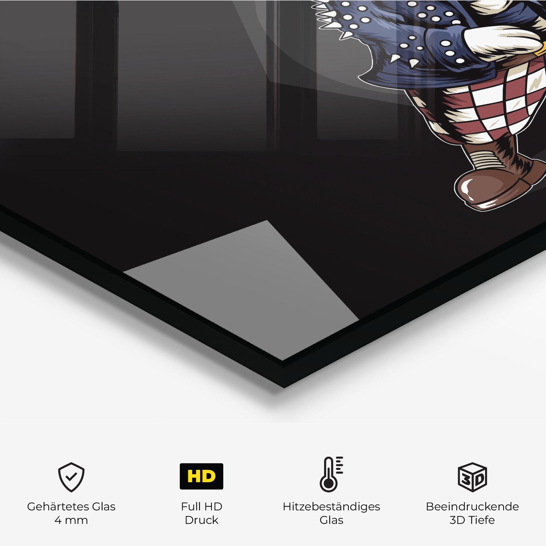 Küchenrückwand Glas Rabbit Rock mockup 2