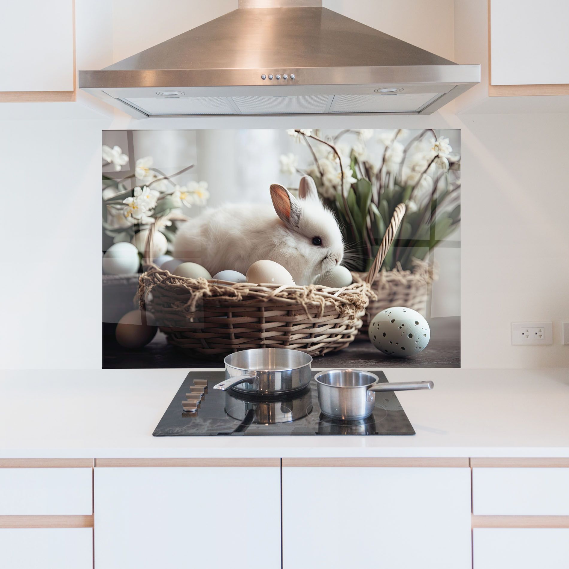 Cute White Easter Eggs mockup 5