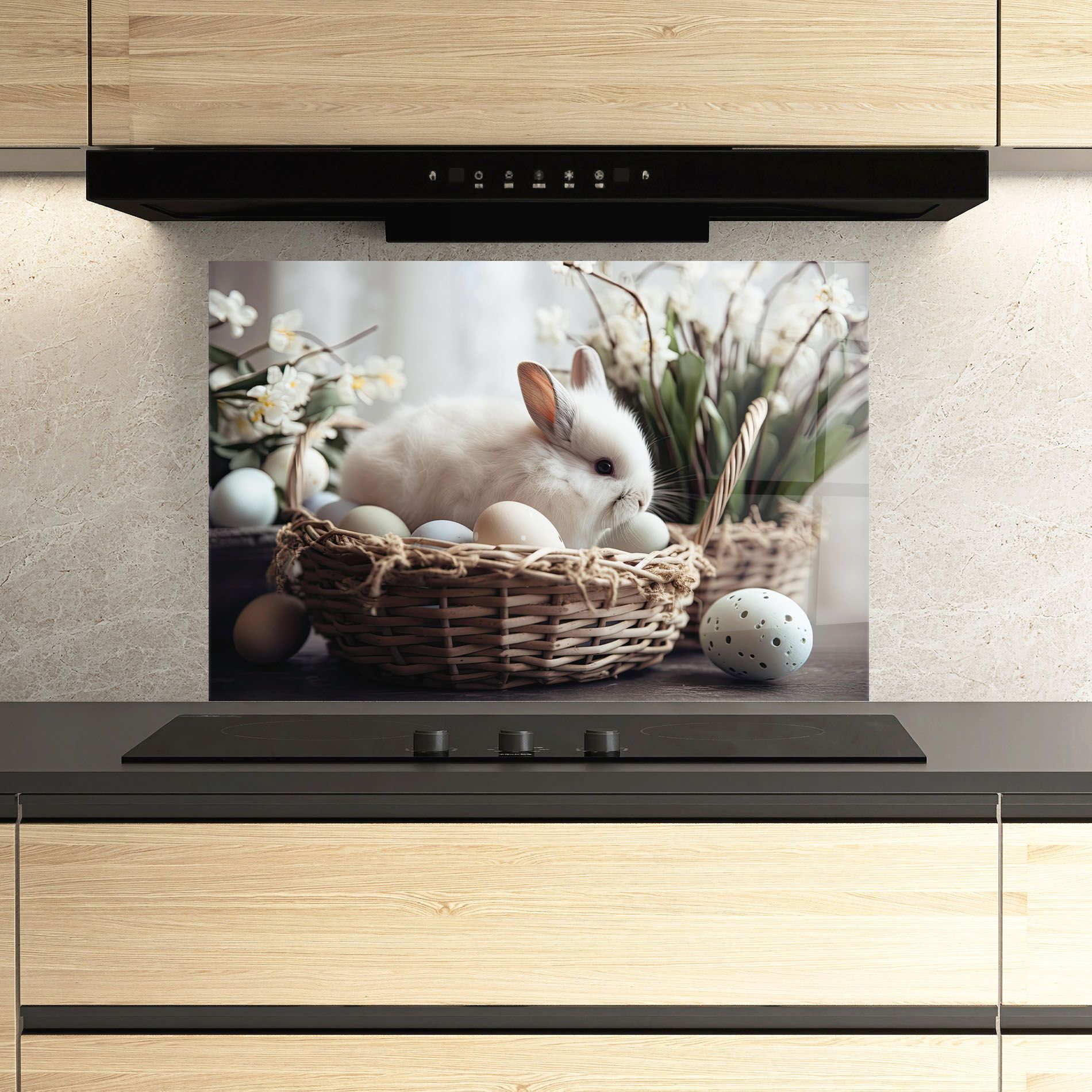 Cute White Easter Eggs mockup 3