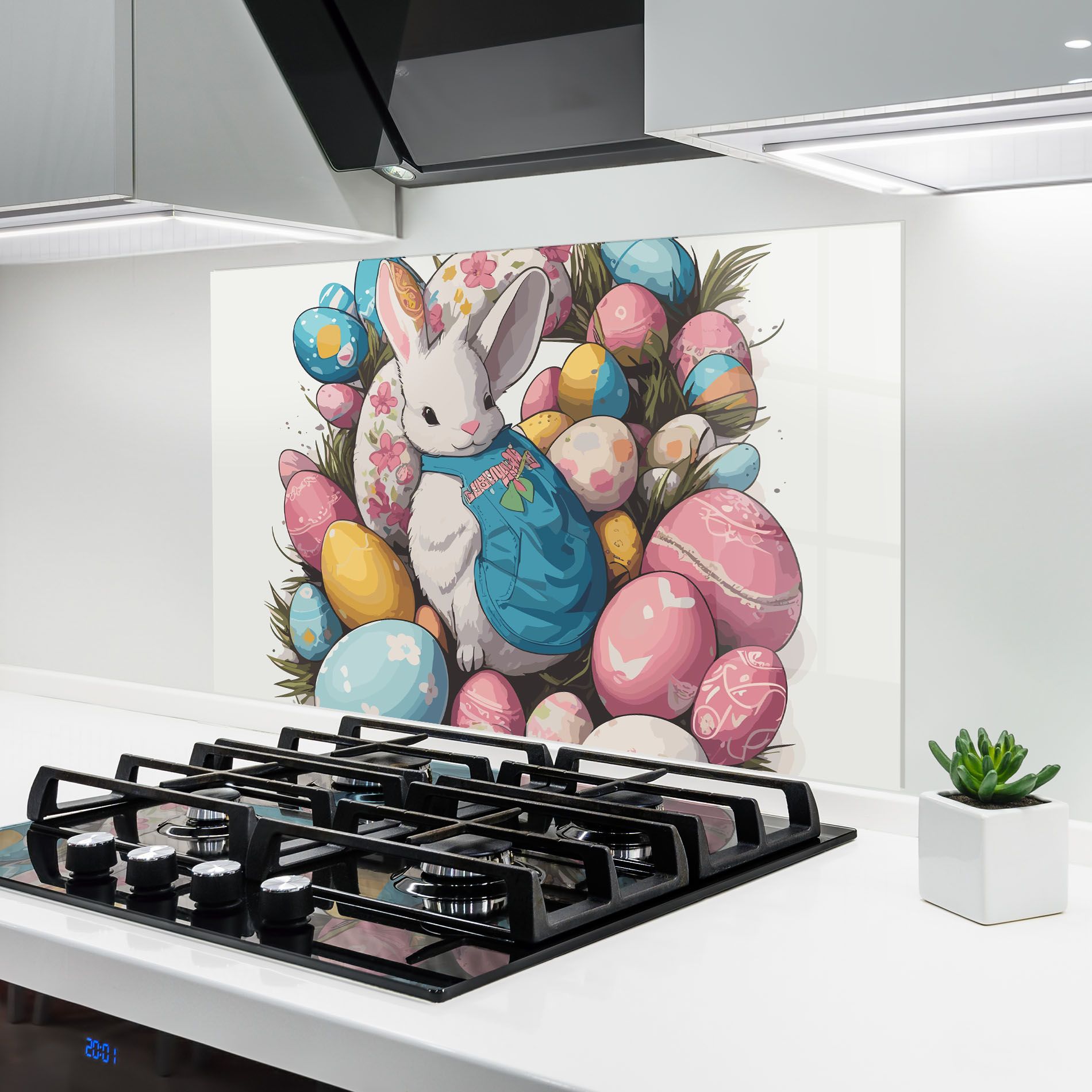 Blue Dressed Bunny mockup 6