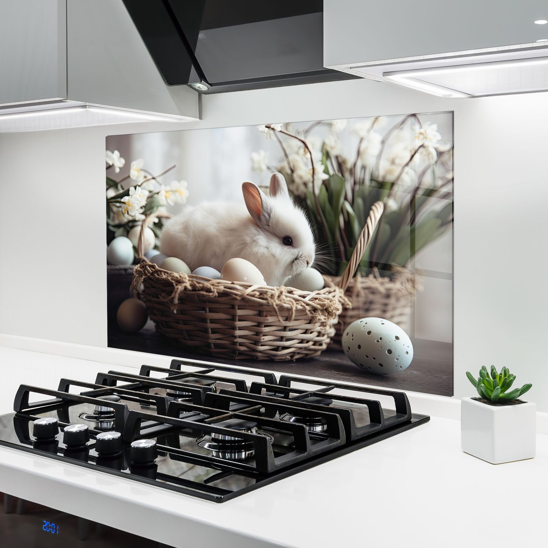 Cute White Easter Eggs mockup 6