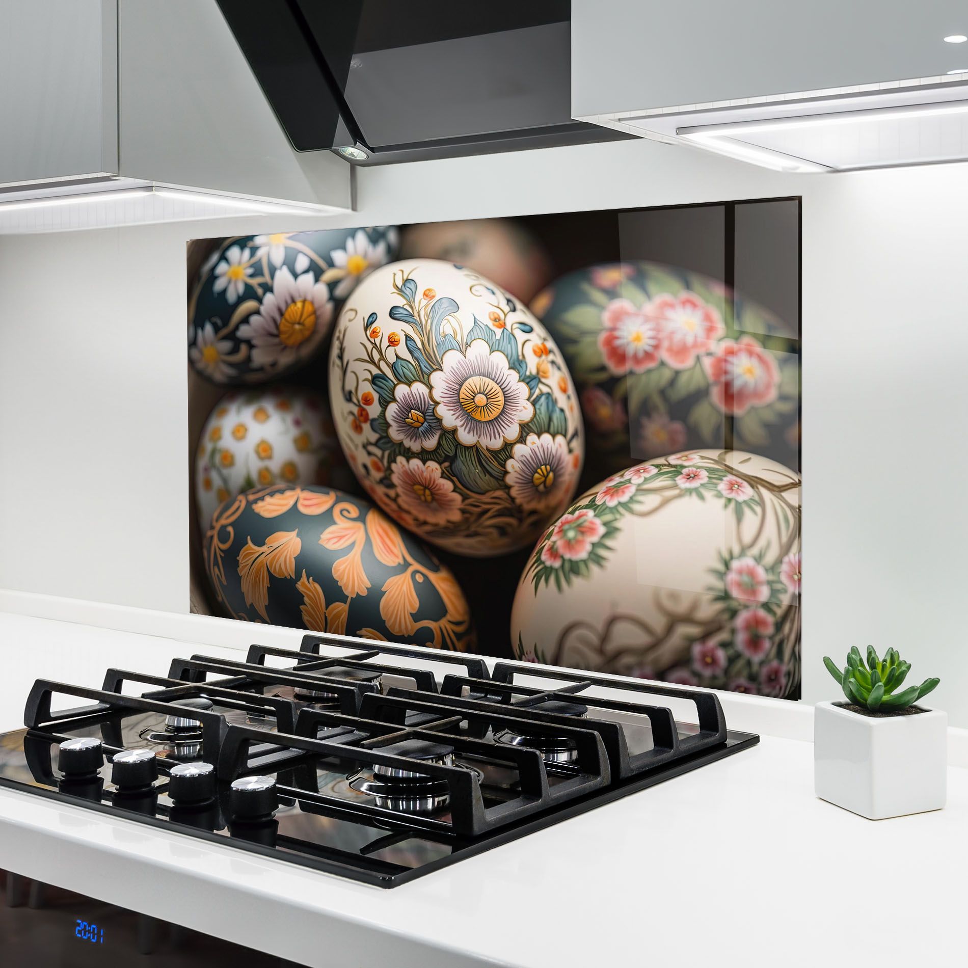 Floral Painted Eggs mockup 6