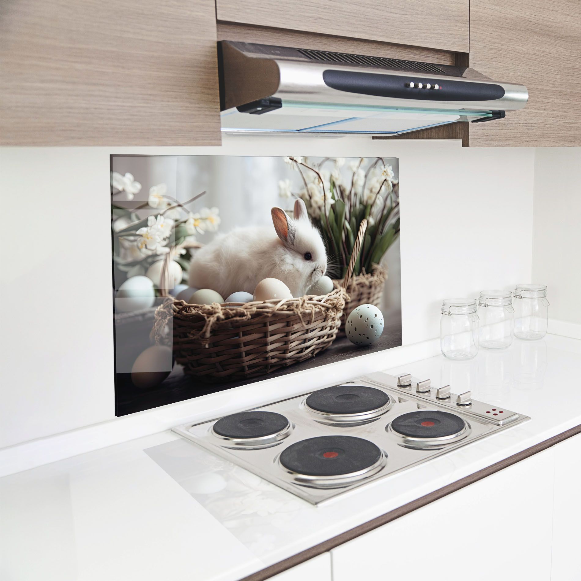 Cute White Easter Eggs mockup 8