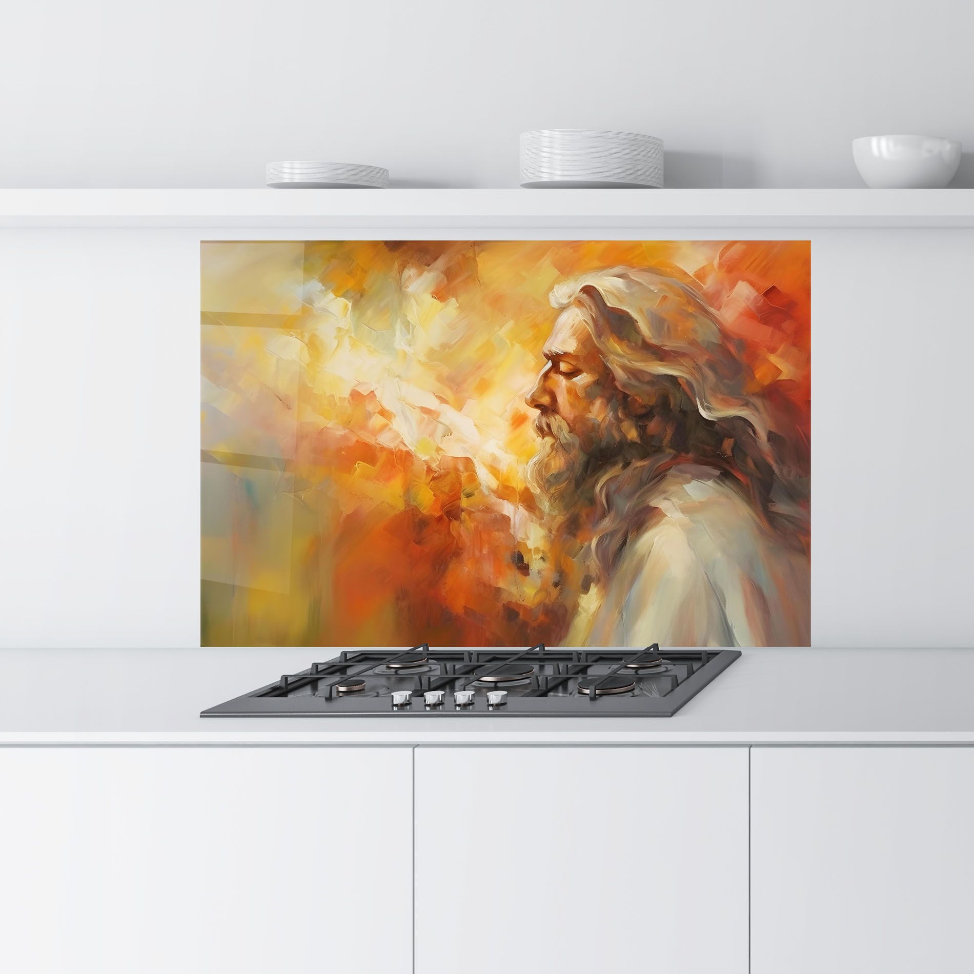 Christ Oil Painting mockup 9