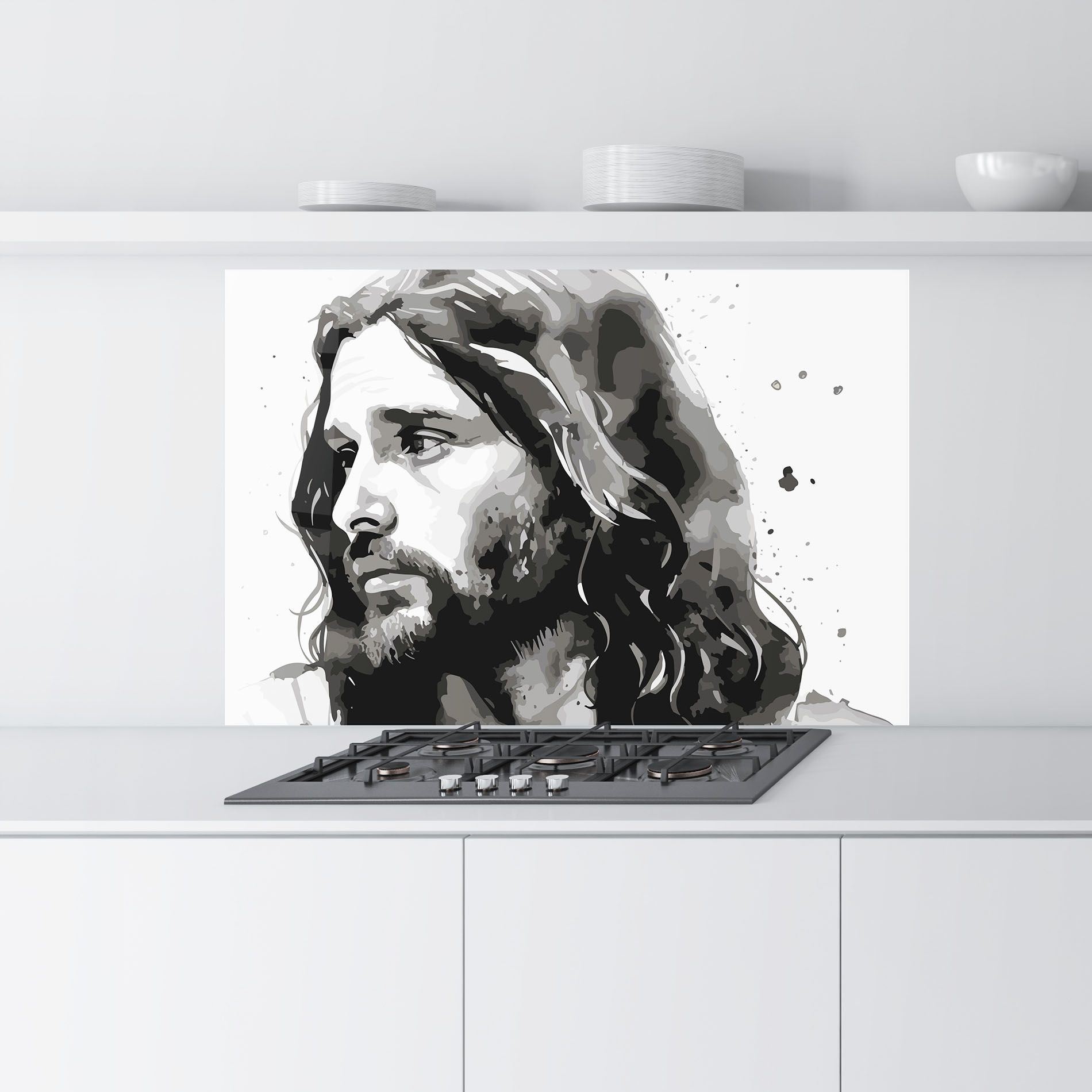 Jesus Watercolor mockup 9