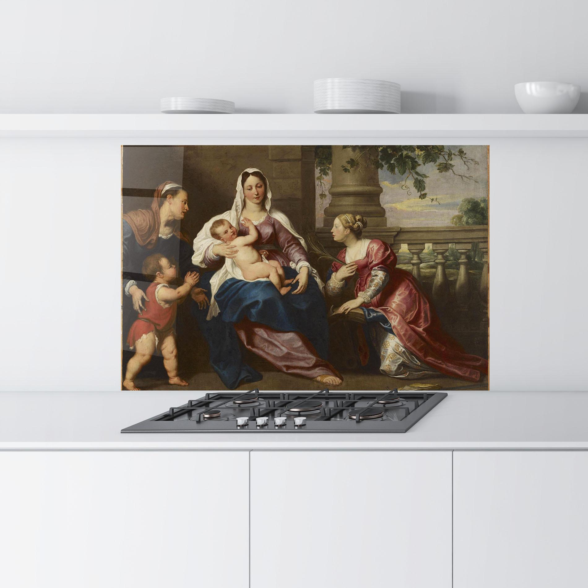 Küchenrückwand Glas Risen Glory mockup 9