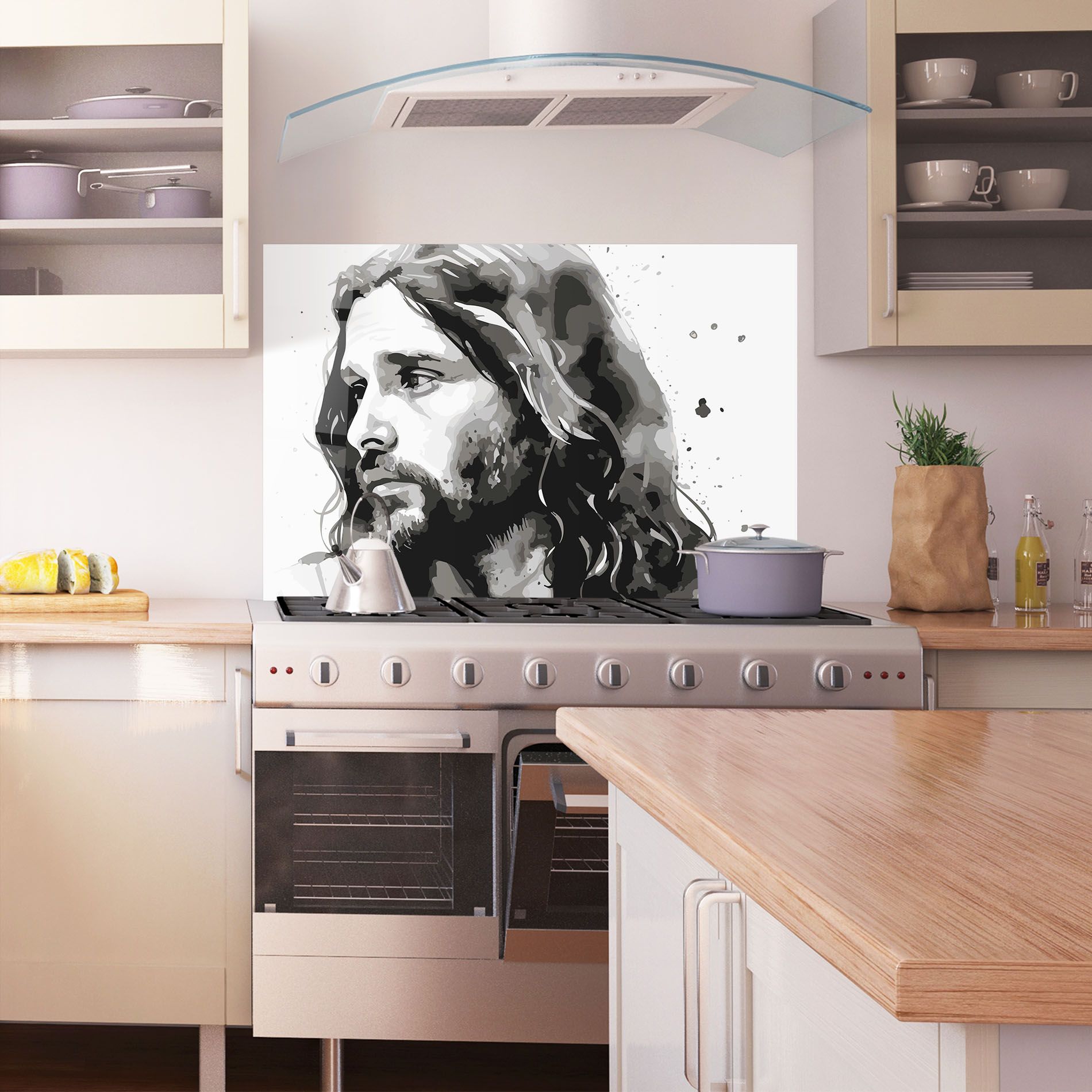 Jesus Watercolor mockup 1