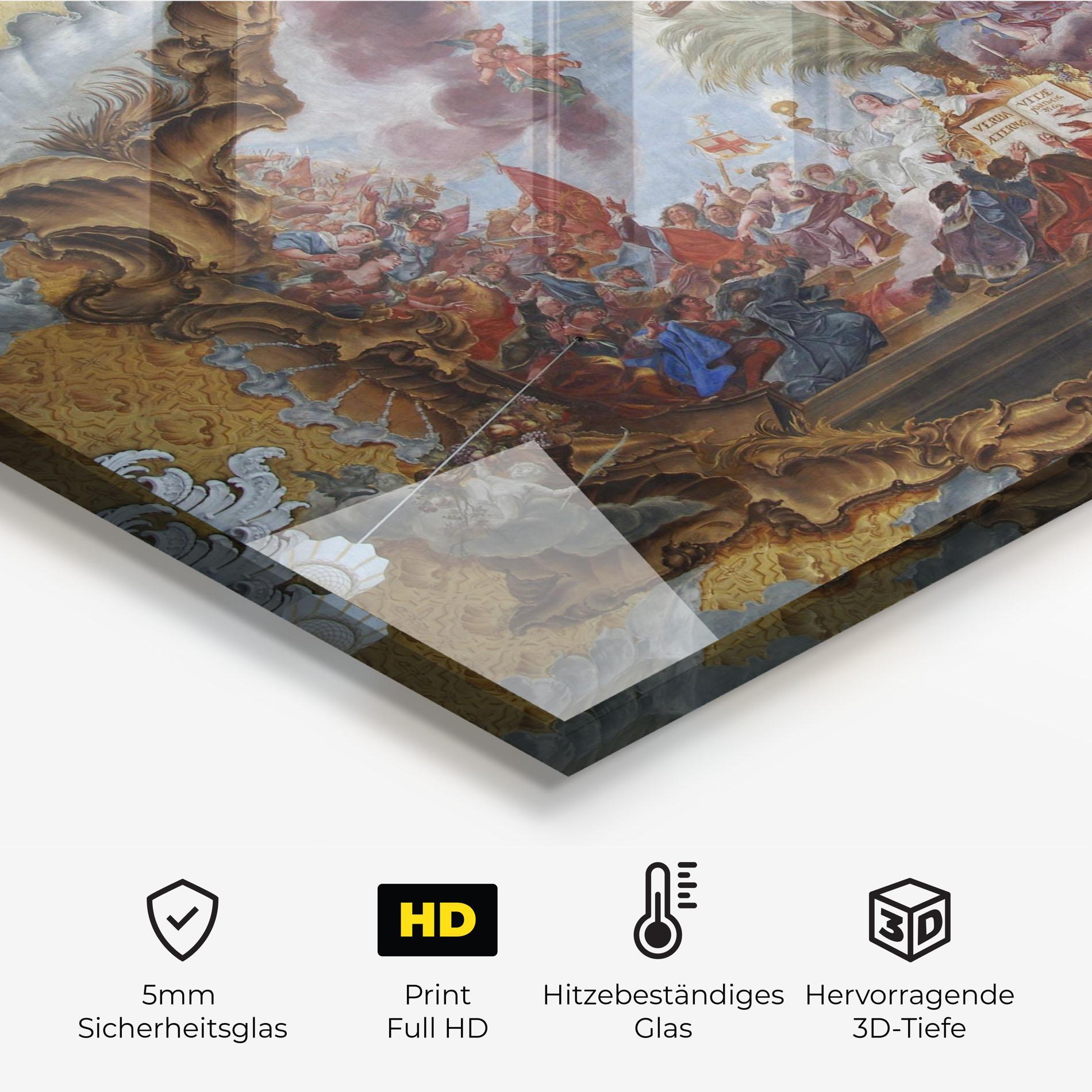 Küchenrückwand Glas Devine Illumination mockup 2