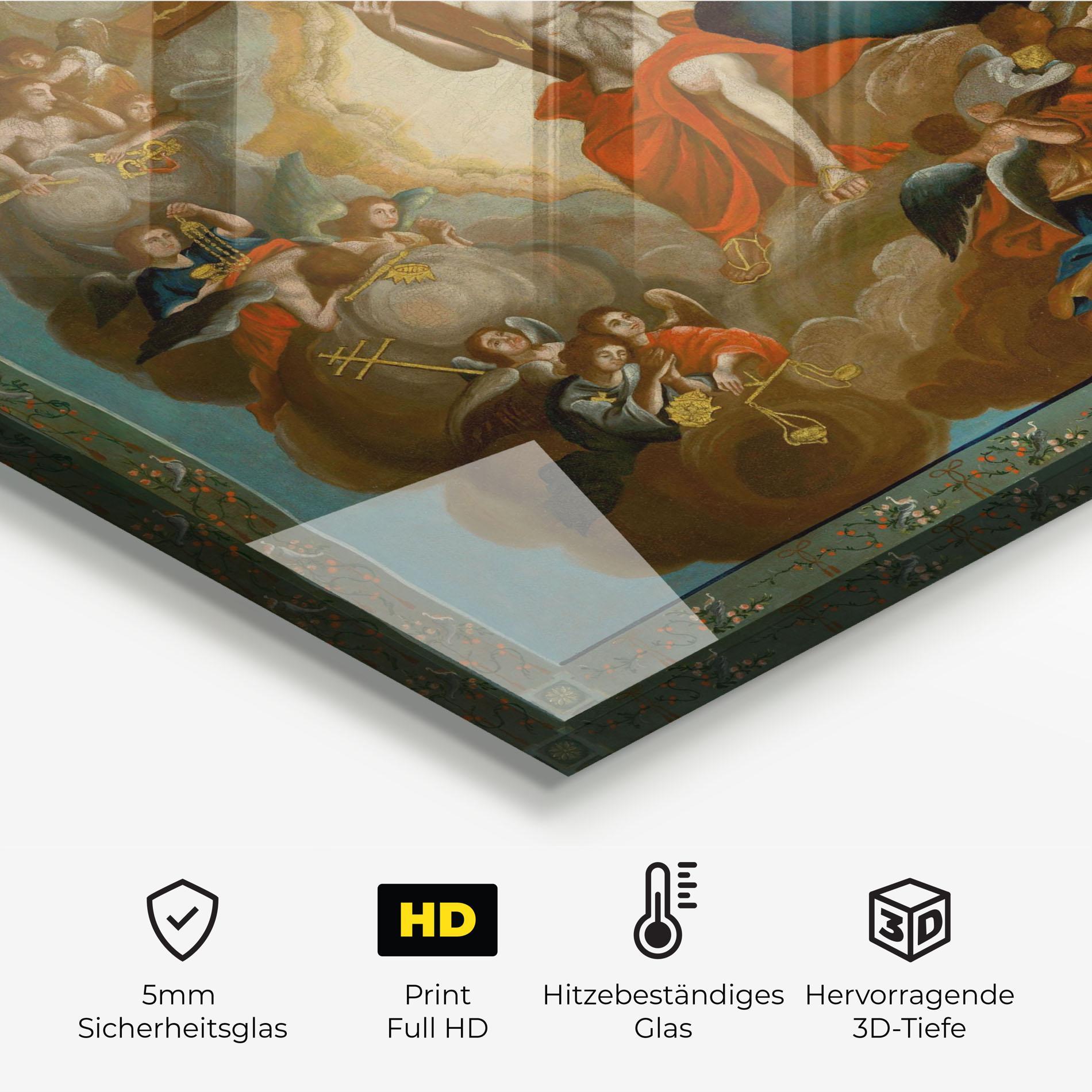 Küchenrückwand Glas Right Hand Cross mockup 2