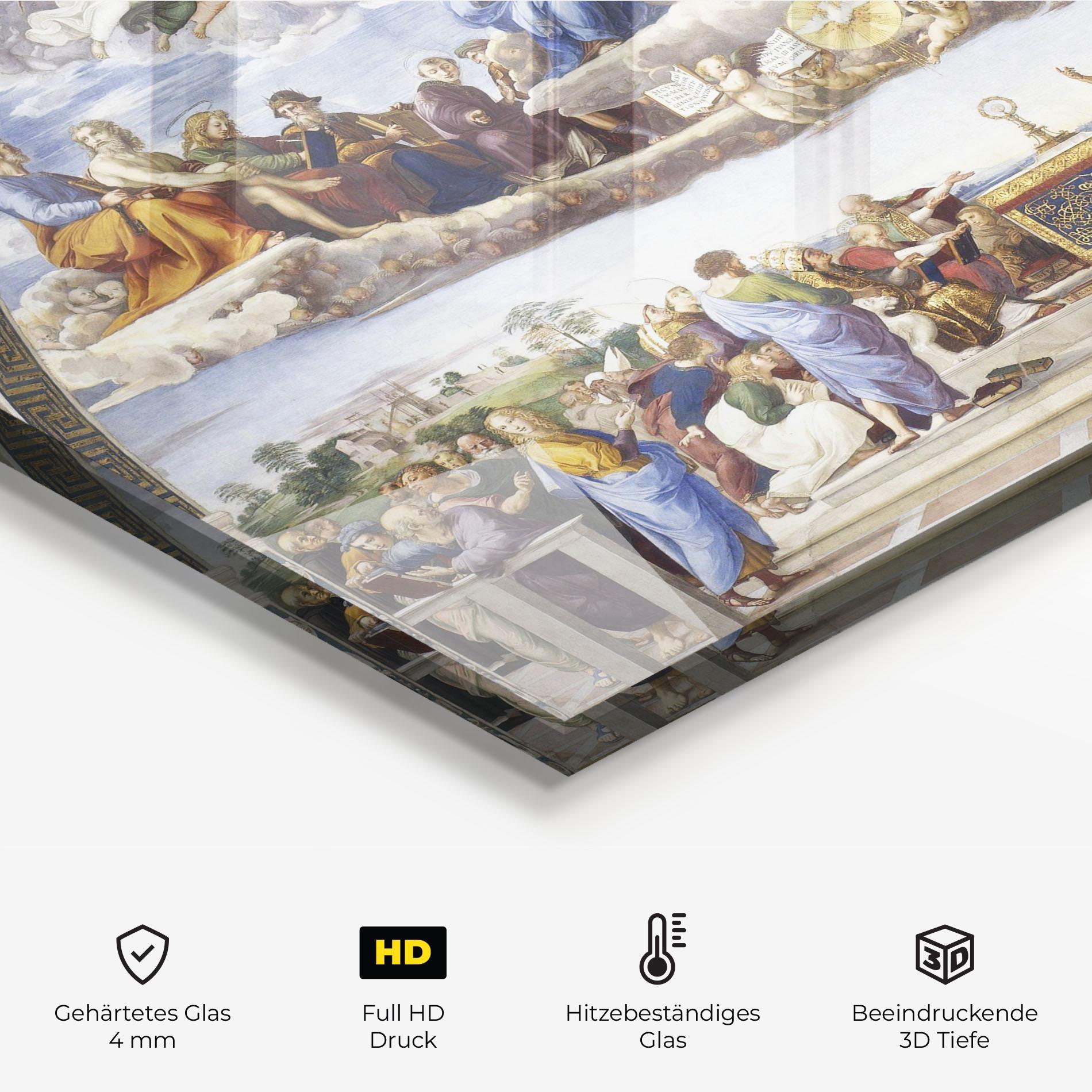 Küchenrückwand Glas Holy Light mockup 2