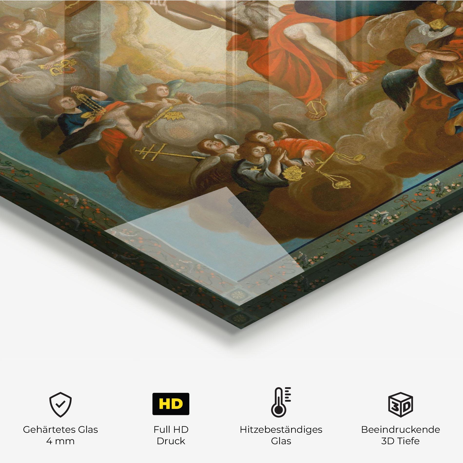 Küchenrückwand Glas Right Hand Cross mockup 2