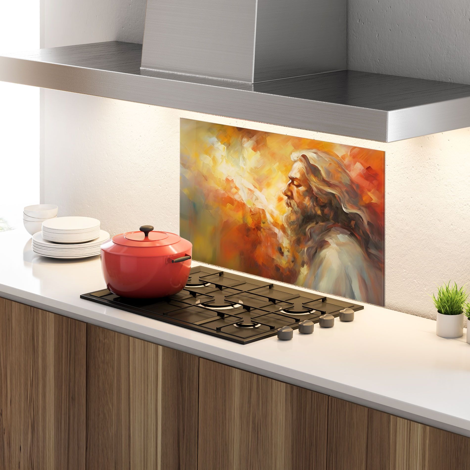 Christ Oil Painting mockup 4