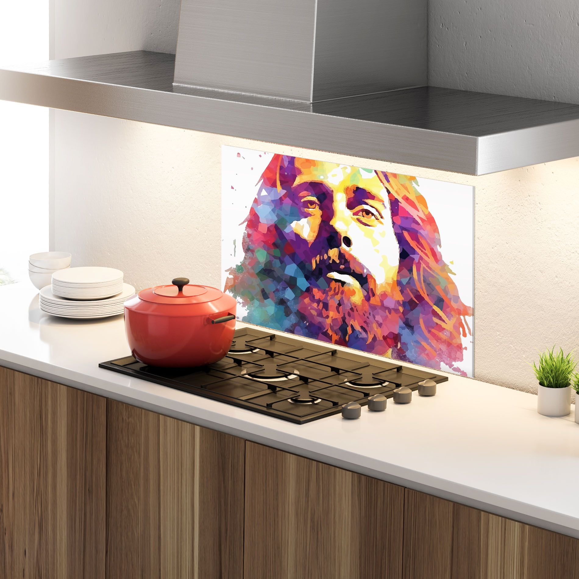 Colorful Light Jesus mockup 4