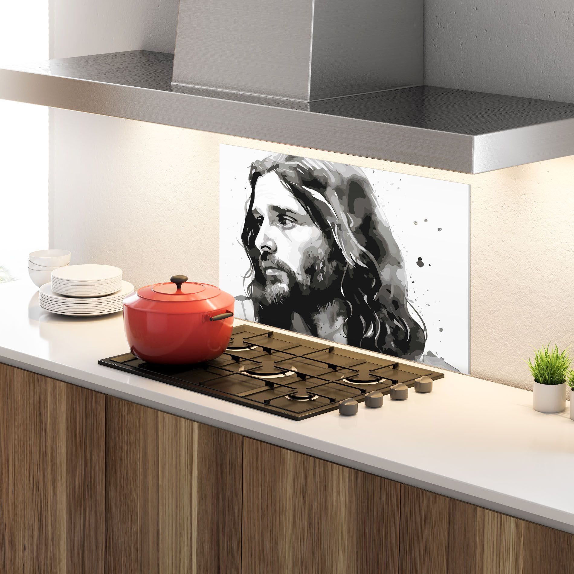 Jesus Watercolor mockup 4