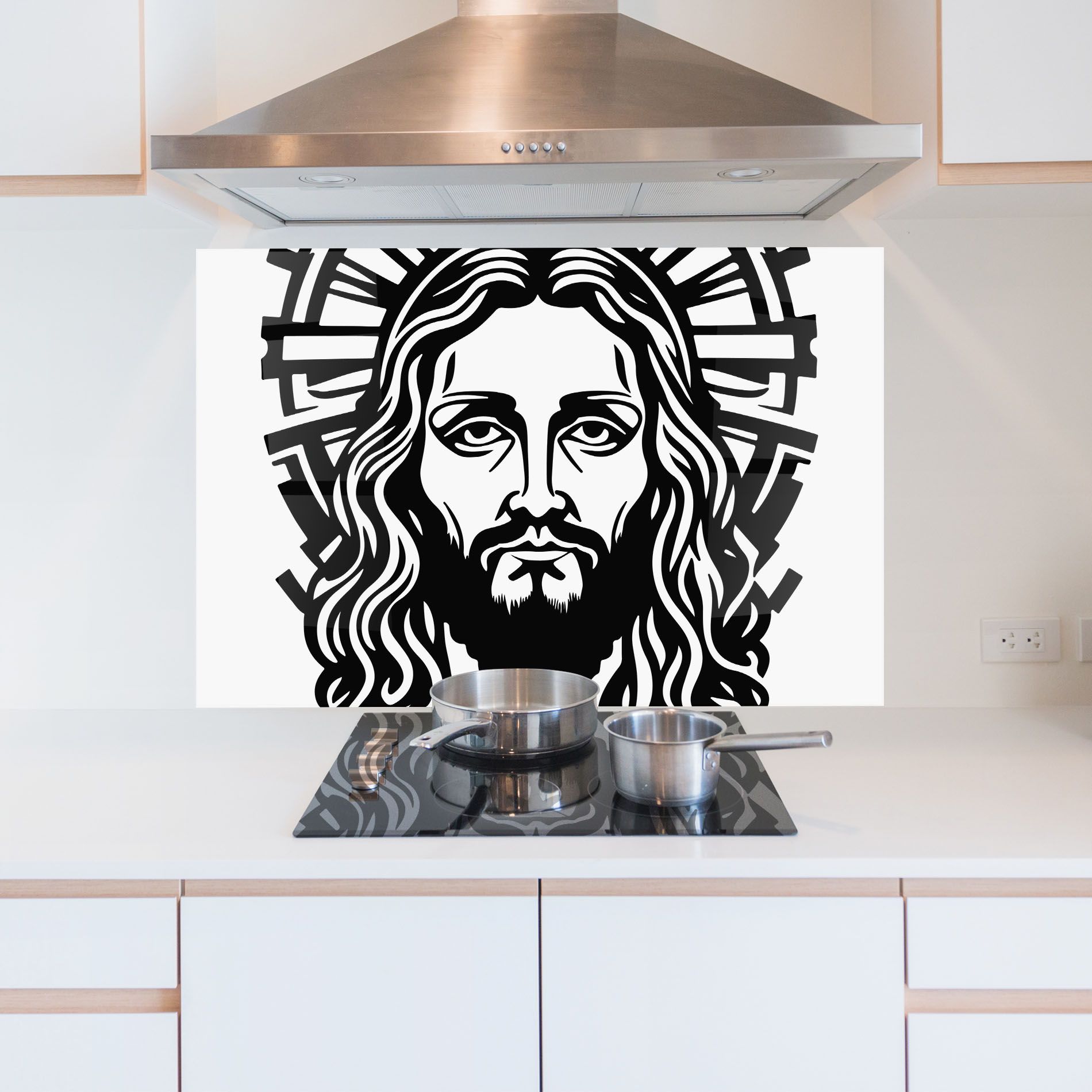 Black Line Jesus mockup 5