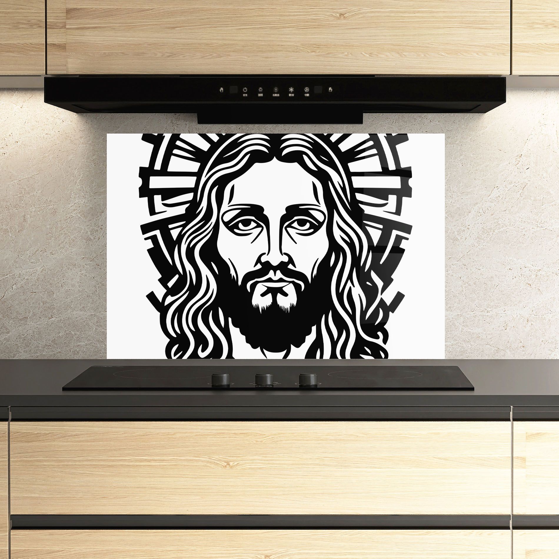 Black Line Jesus mockup 3