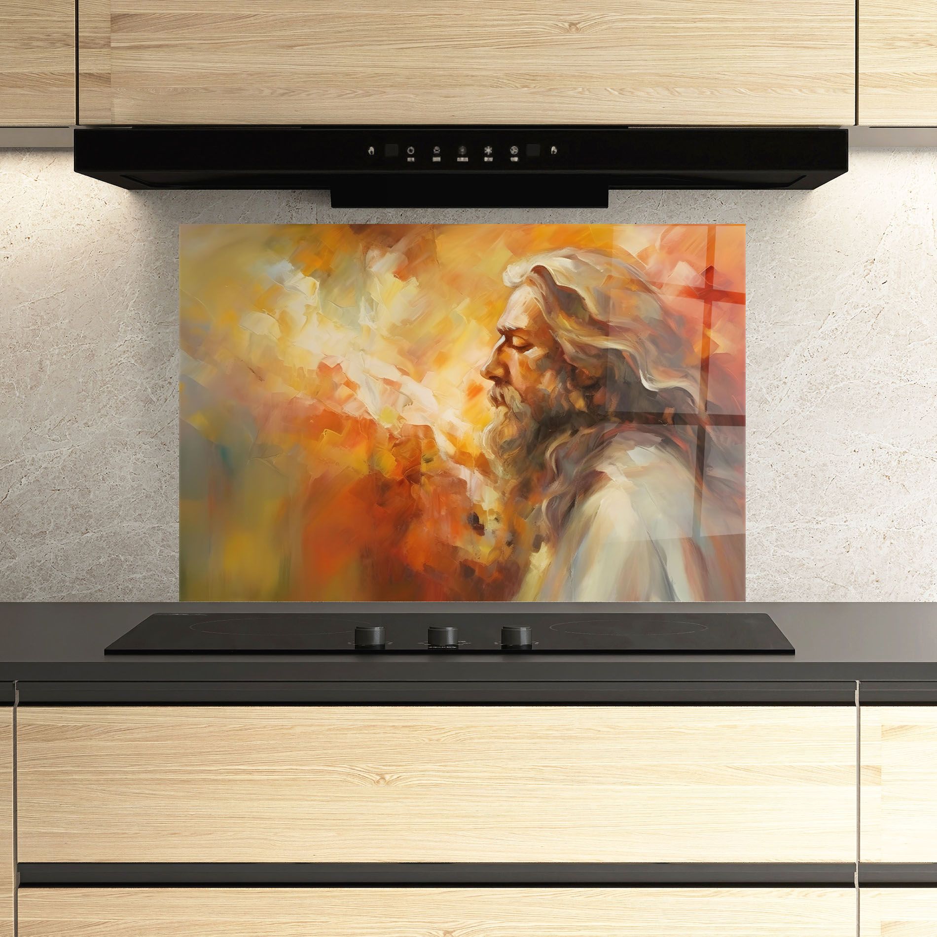 Christ Oil Painting mockup 3