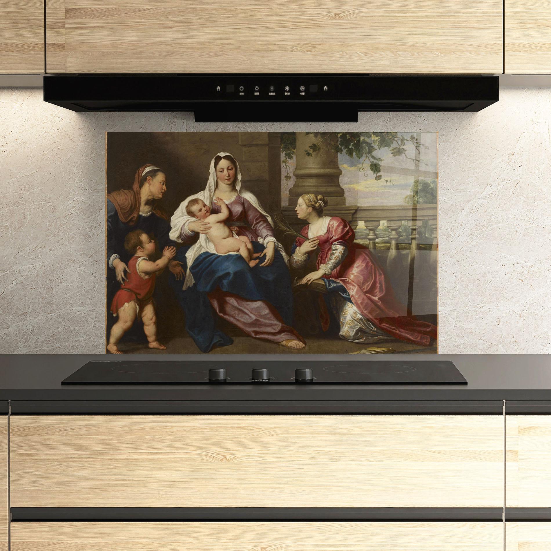 Küchenrückwand Glas Risen Glory mockup 3