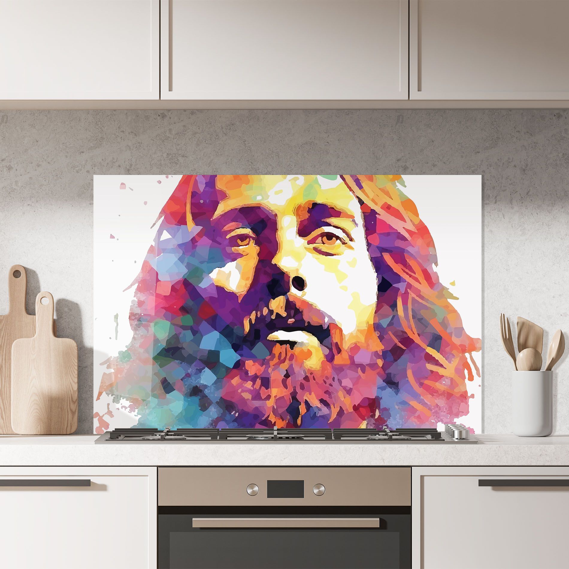 Colorful Light Jesus mockup 7