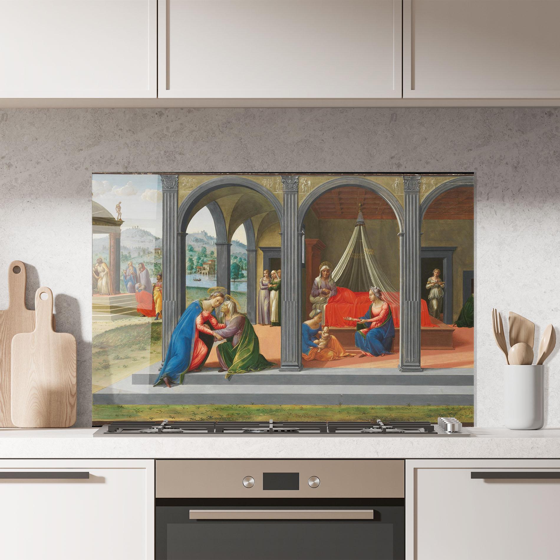 Küchenrückwand Glas Divine Building mockup 7