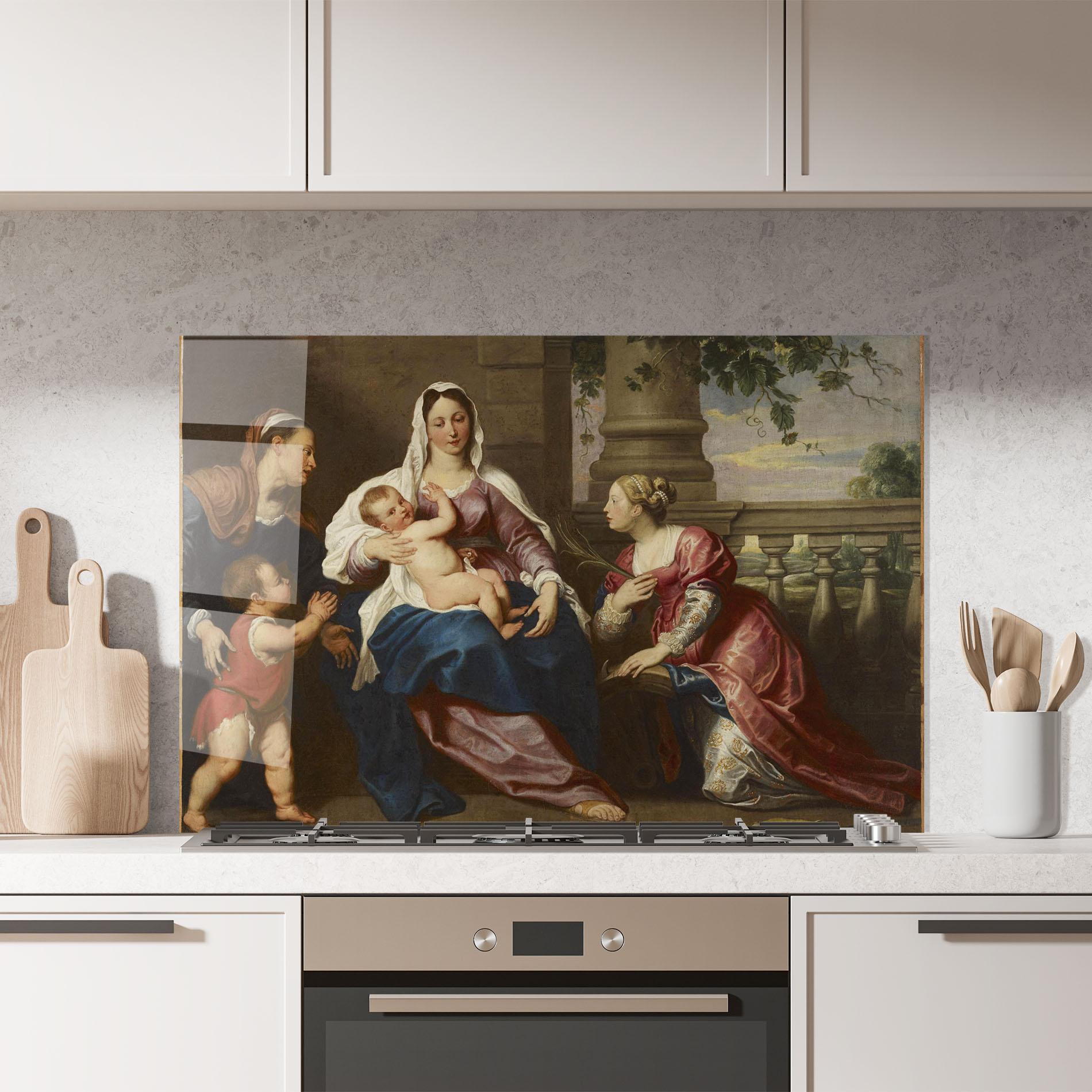 Küchenrückwand Glas Risen Glory mockup 7