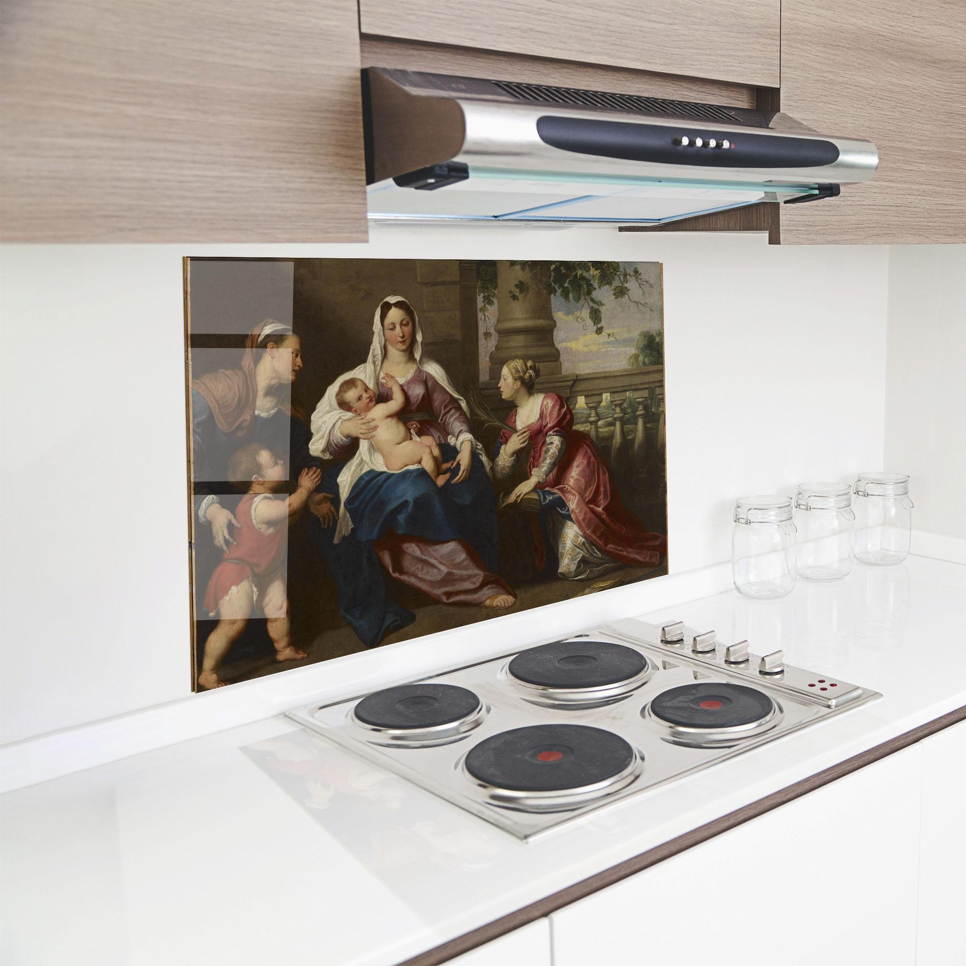 Küchenrückwand Glas Risen Glory mockup 8