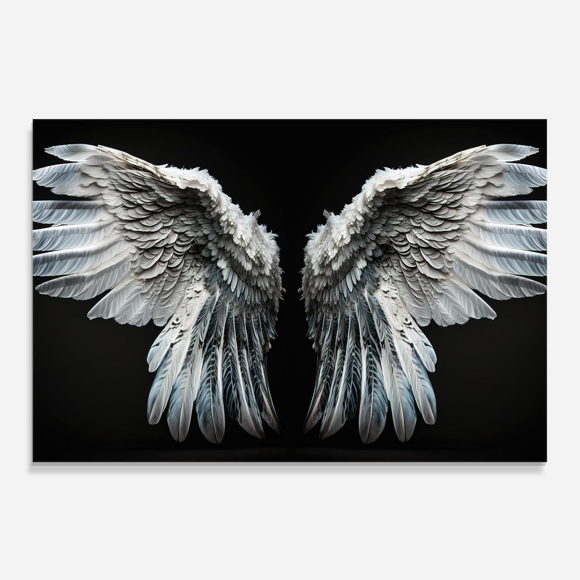 Küchenrückwand Glas Big Angel Wings mockup 0