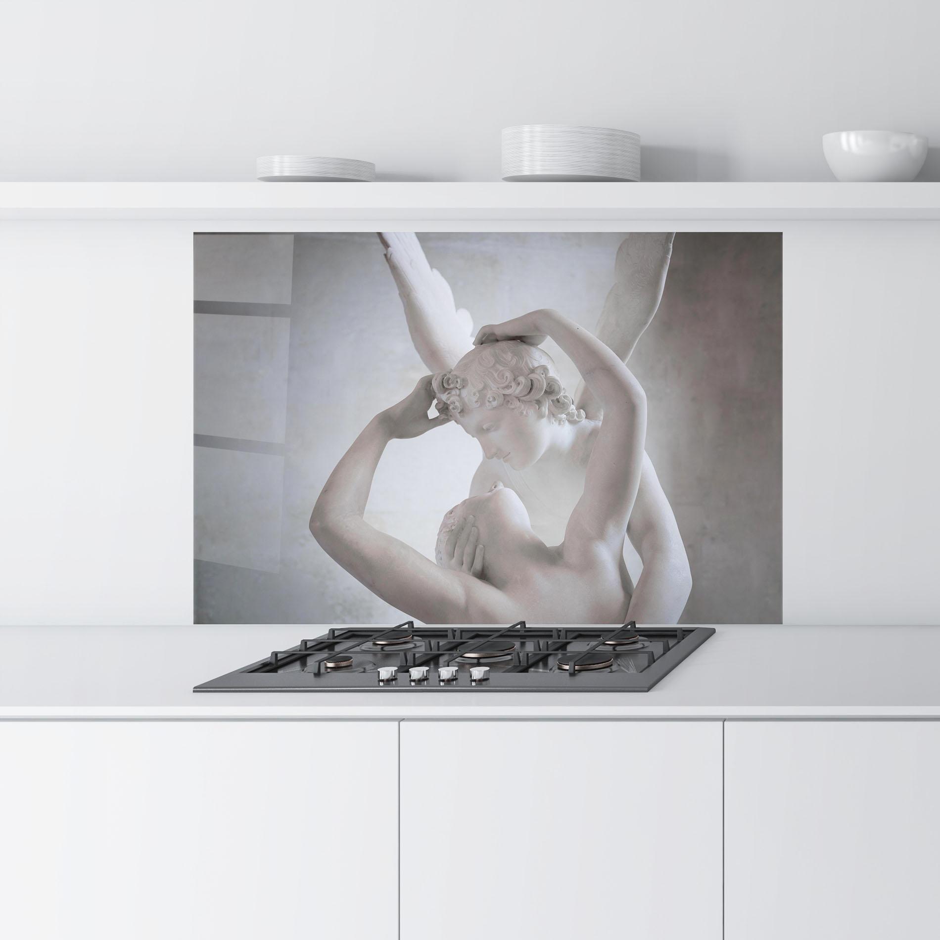 Küchenrückwand Glas Angel Kiss mockup 9