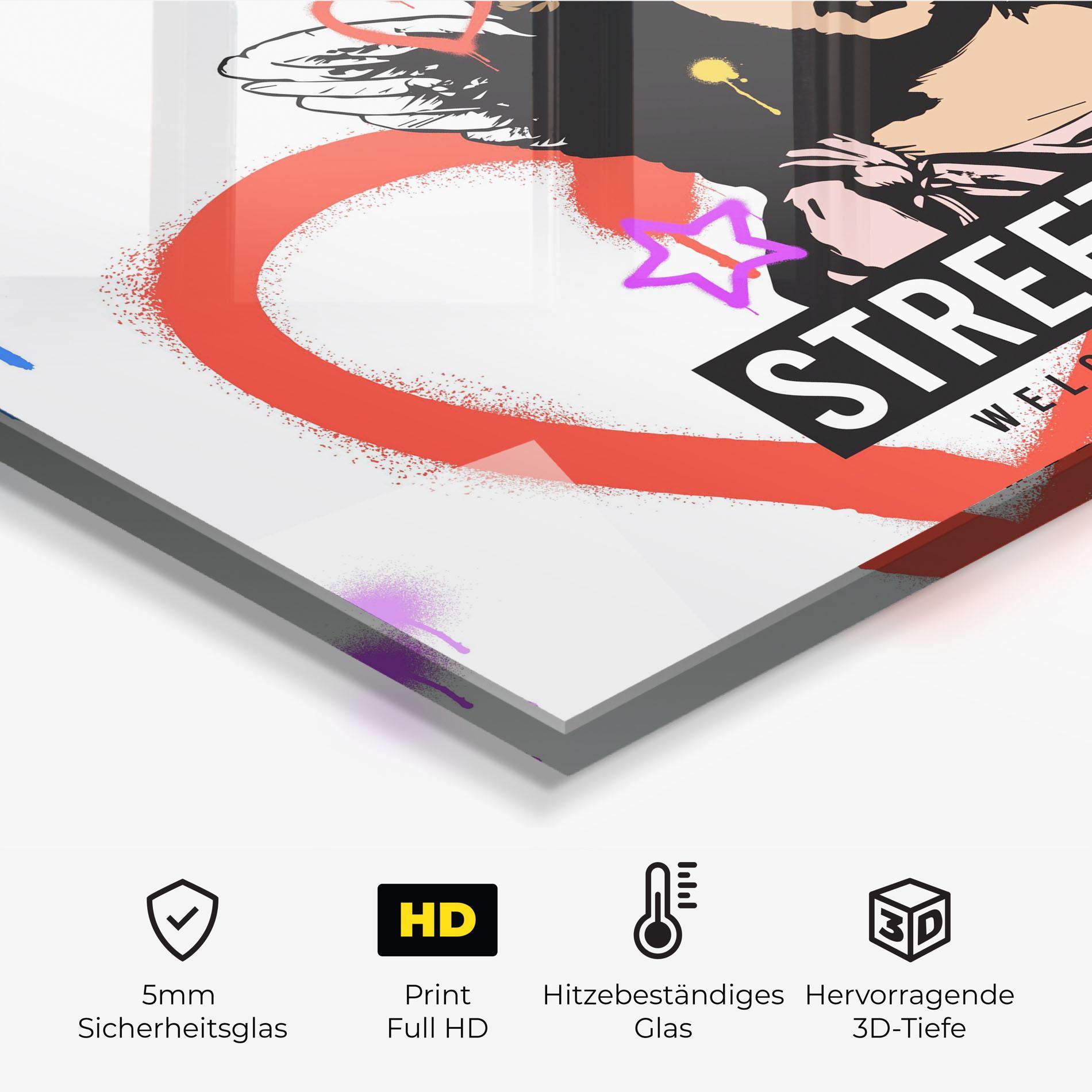 Küchenrückwand Glas Hood Angel mockup 2