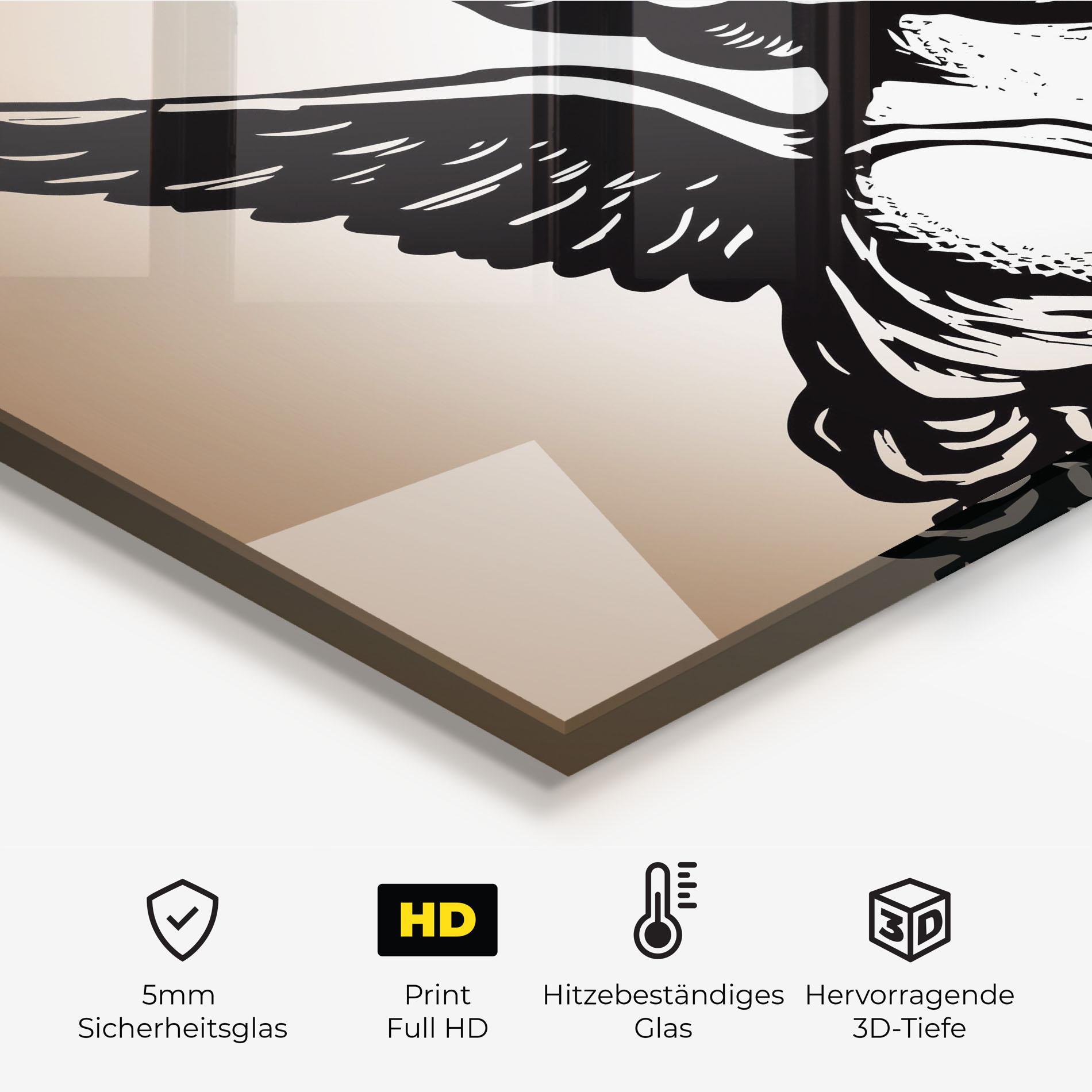 Küchenrückwand Glas Small Angel Baby mockup 2