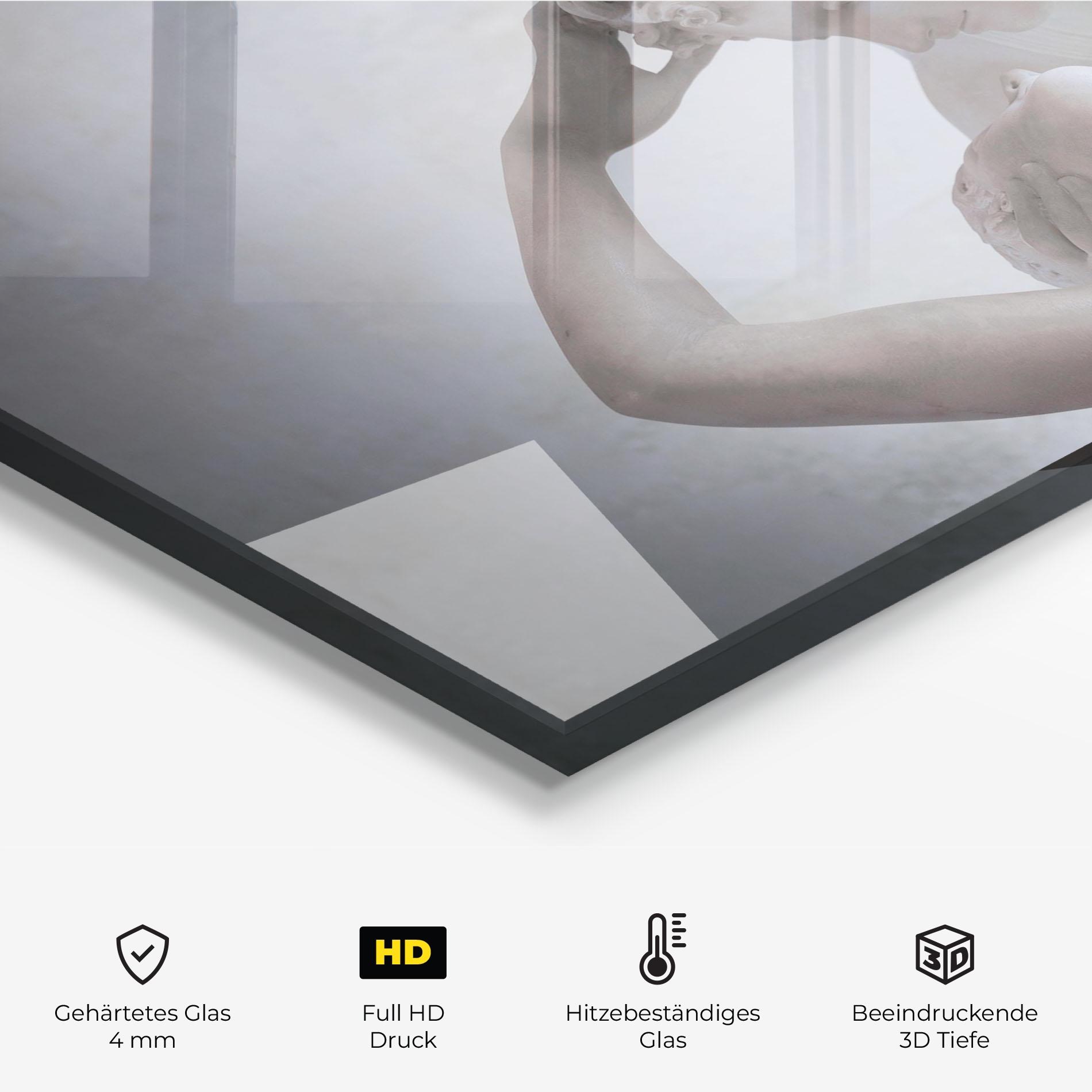 Küchenrückwand Glas Angel Kiss mockup 2