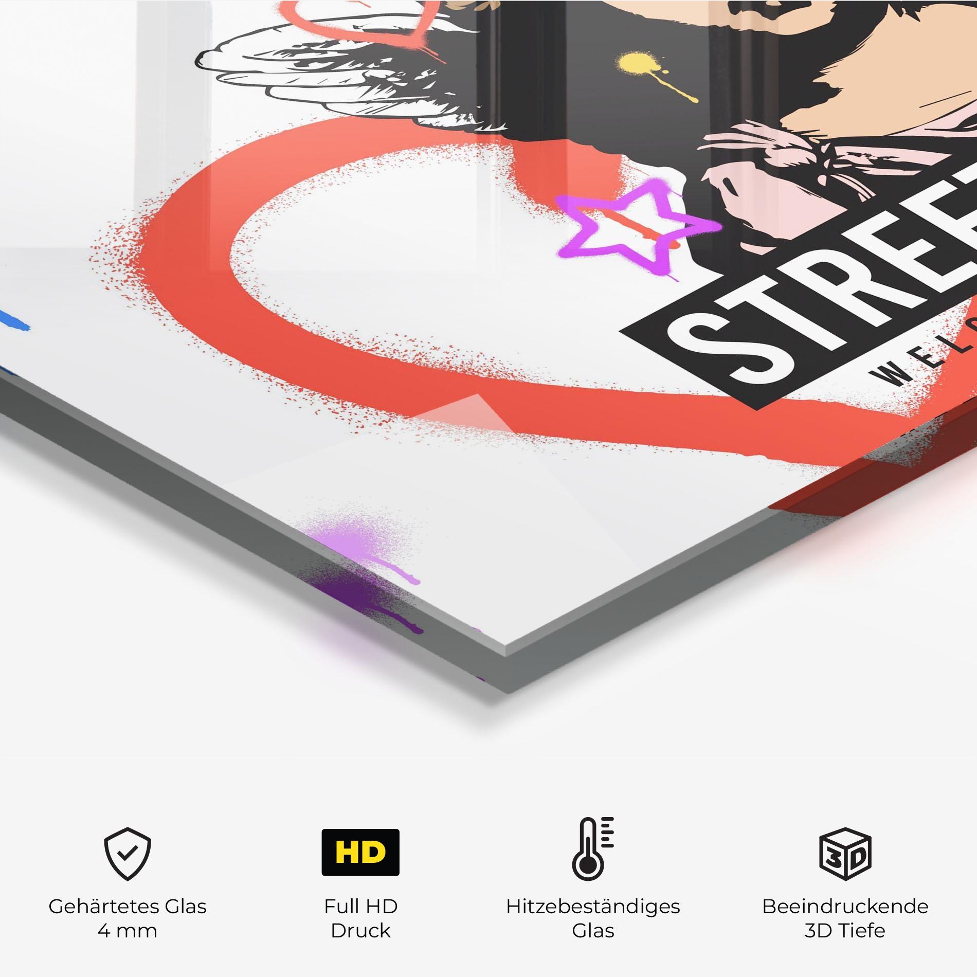 Küchenrückwand Glas Hood Angel mockup 2