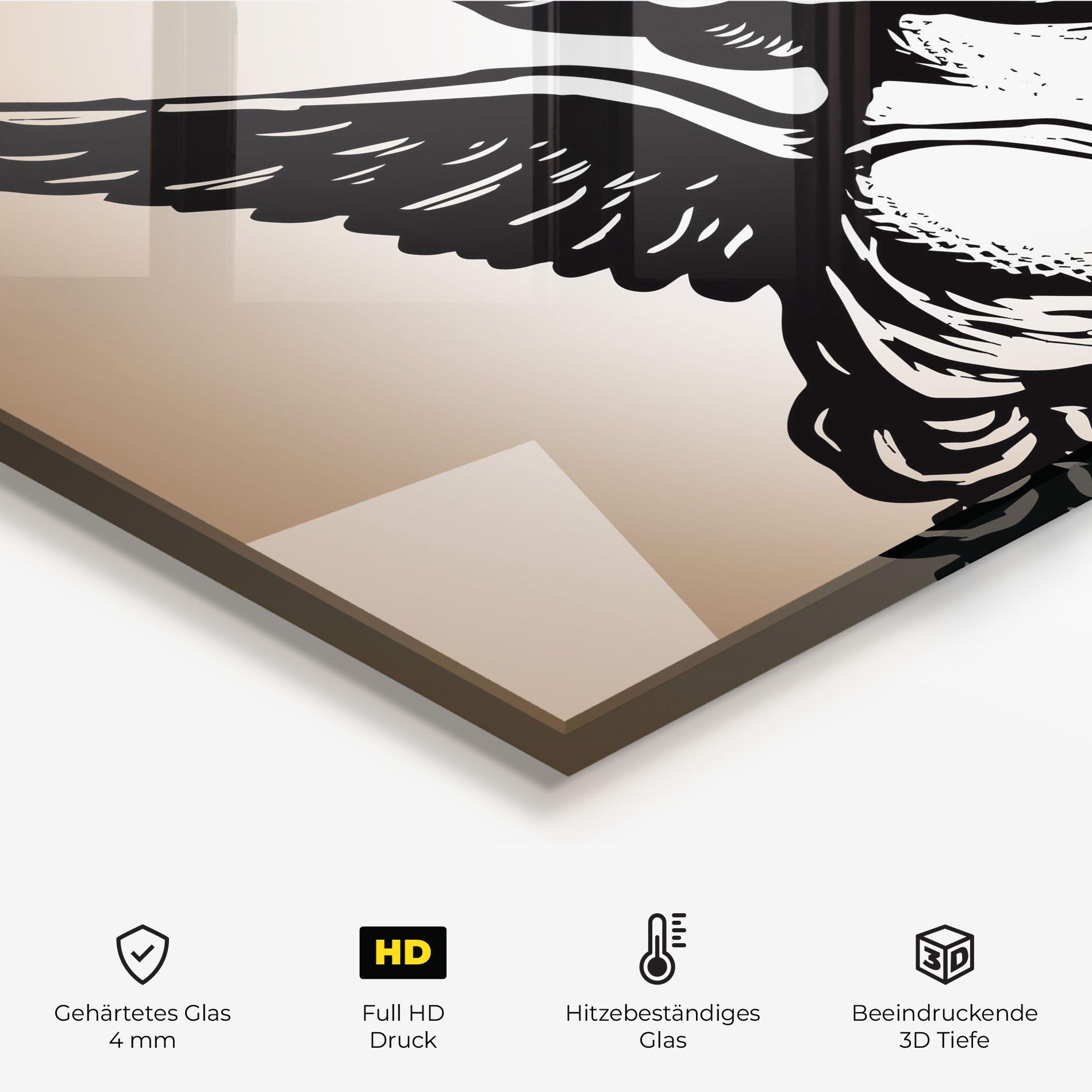 Küchenrückwand Glas Small Angel Baby mockup 2