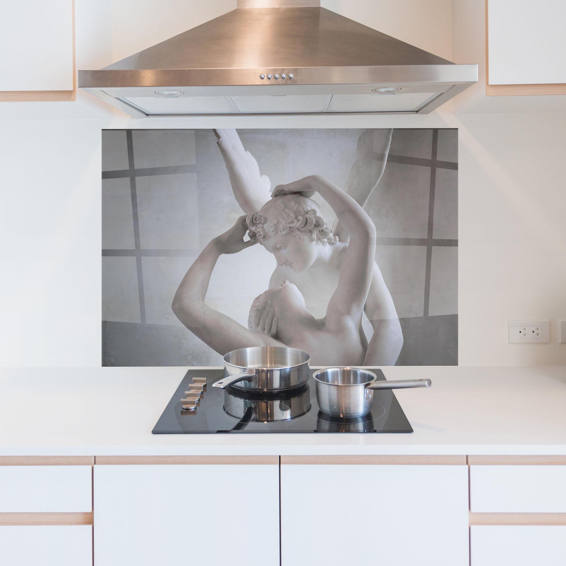 Küchenrückwand Glas Angel Kiss mockup 5