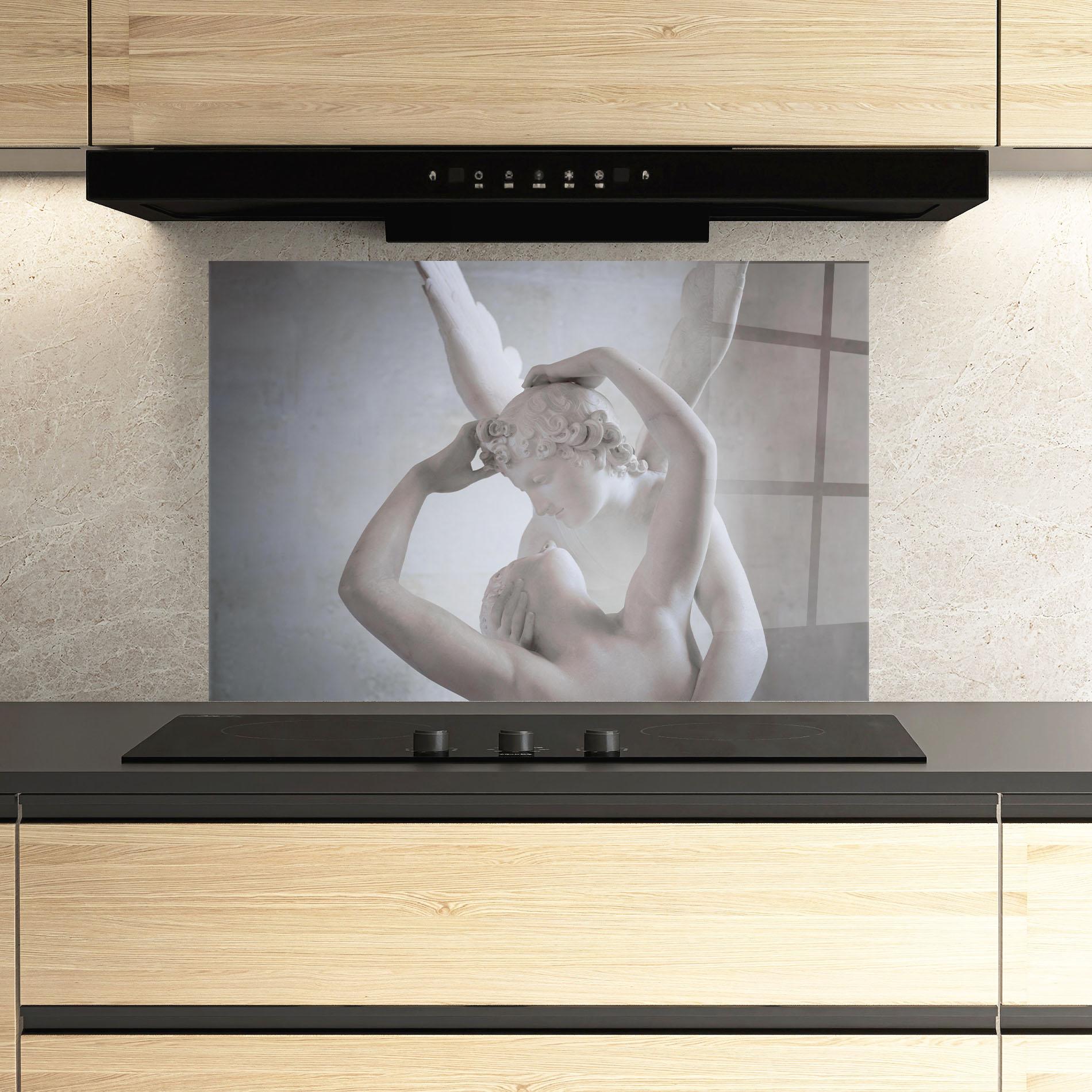 Küchenrückwand Glas Angel Kiss mockup 3