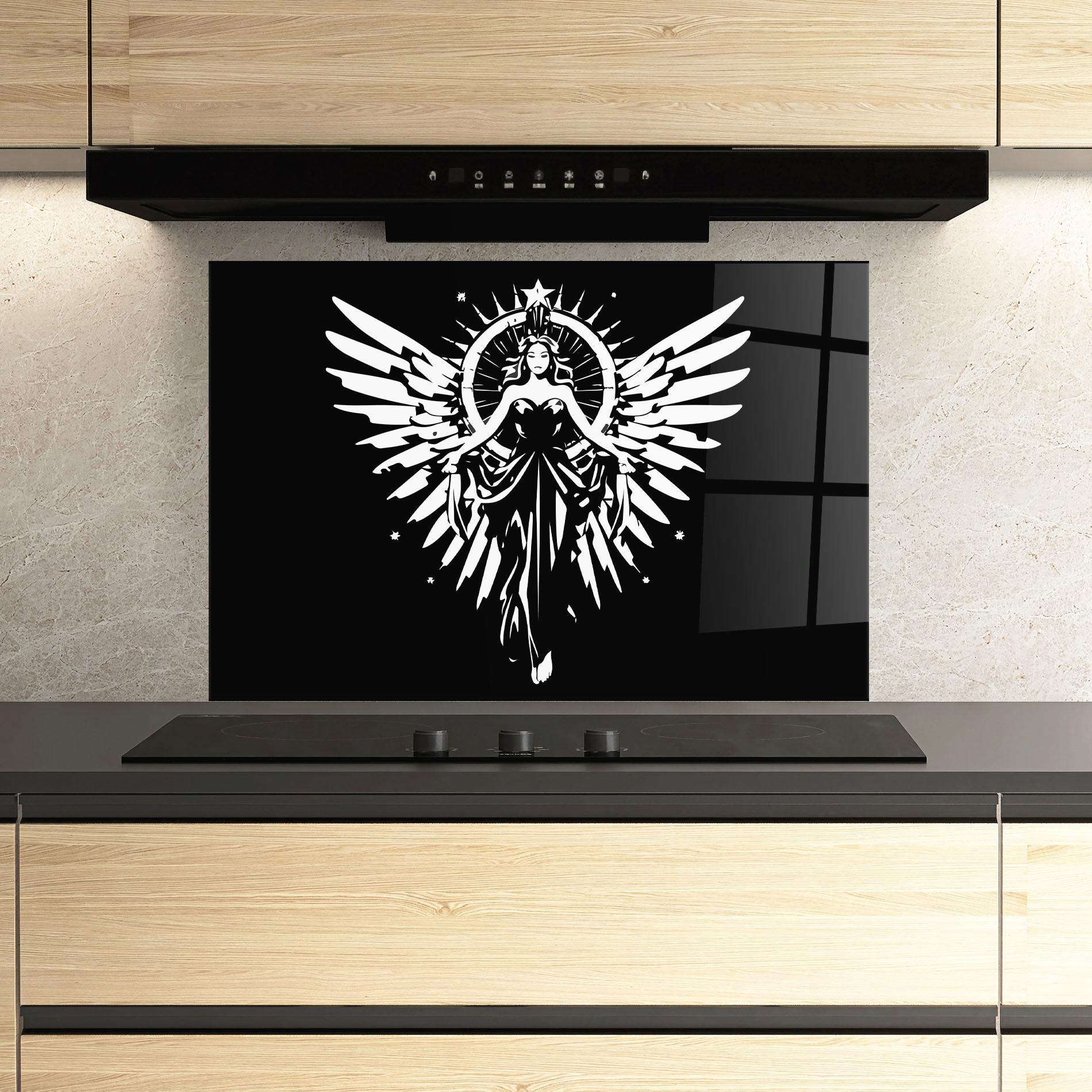 Küchenrückwand Glas Jewels Angel mockup 3