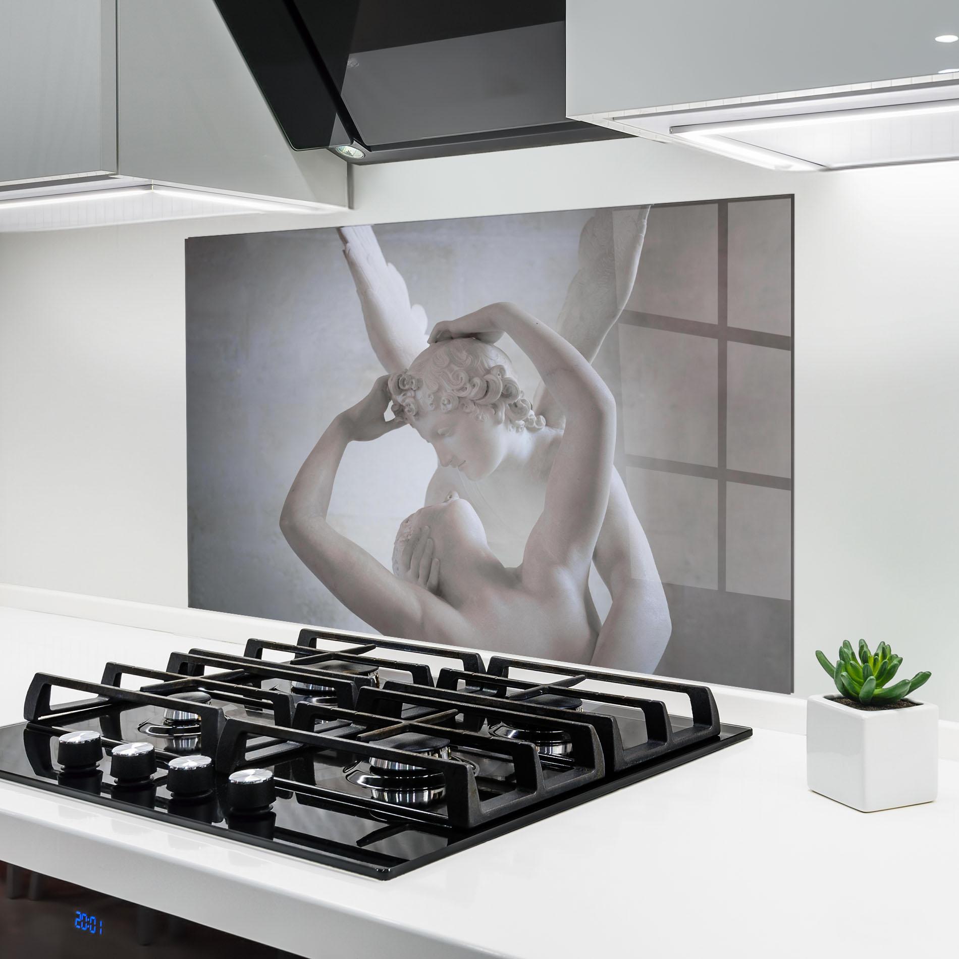Küchenrückwand Glas Angel Kiss mockup 6