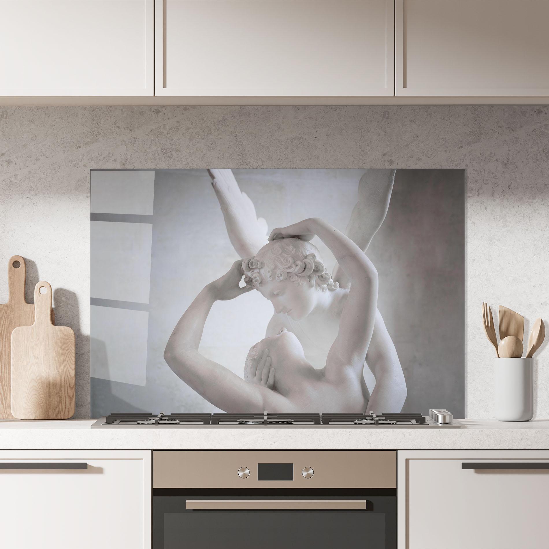Küchenrückwand Glas Angel Kiss mockup 7