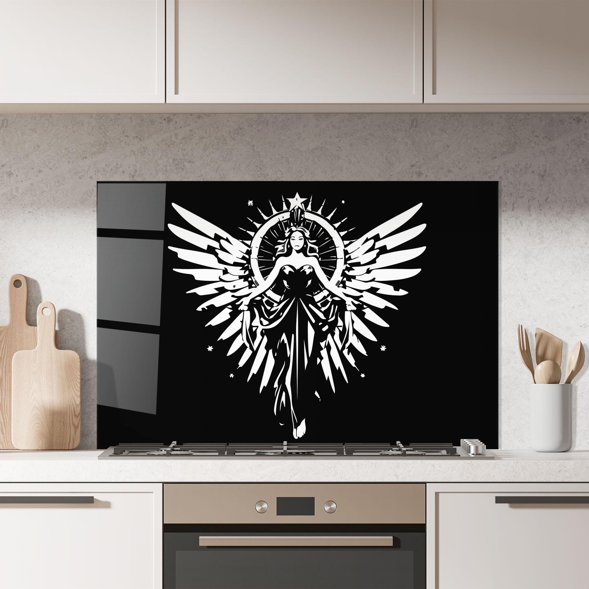 Küchenrückwand Glas Jewels Angel mockup 7