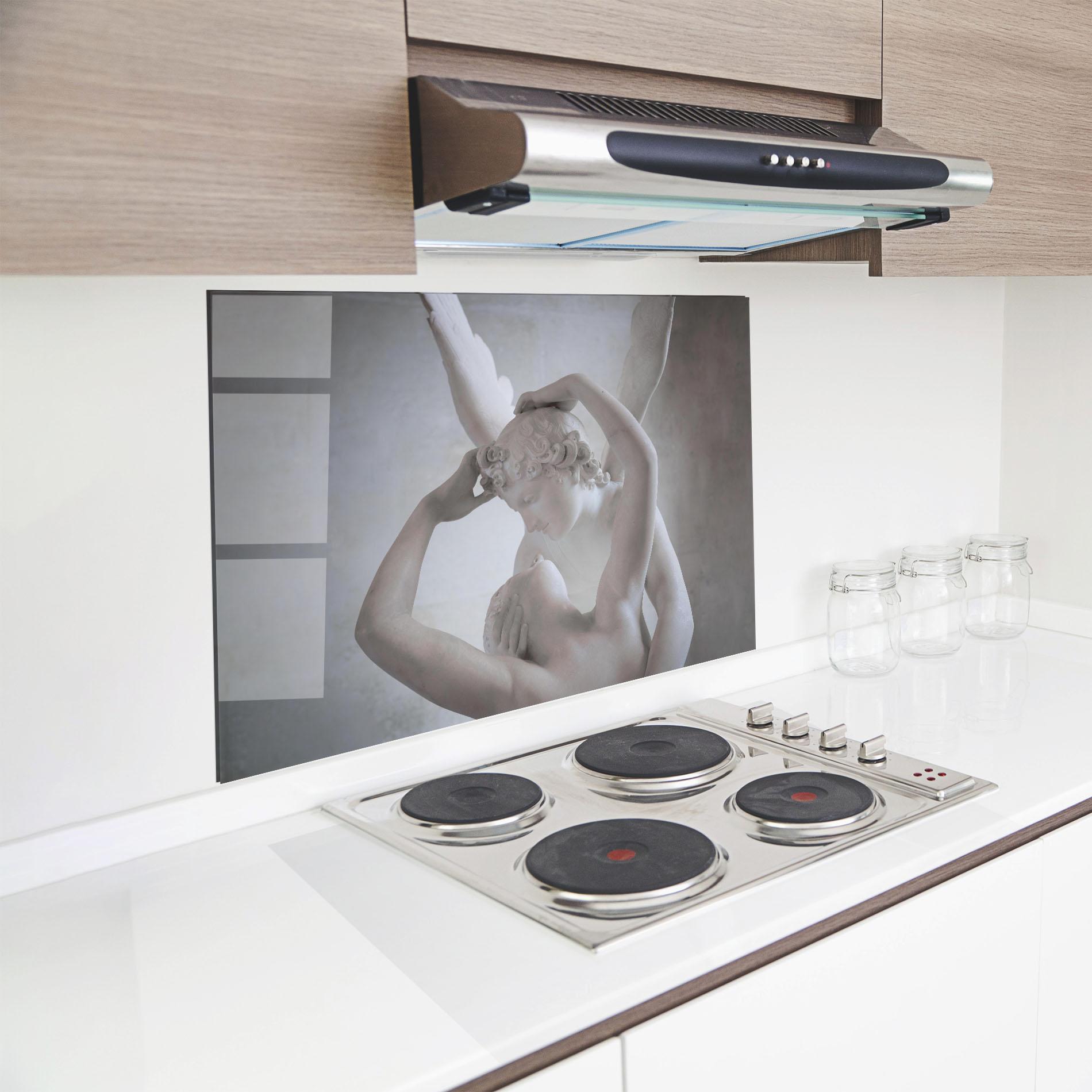 Küchenrückwand Glas Angel Kiss mockup 8