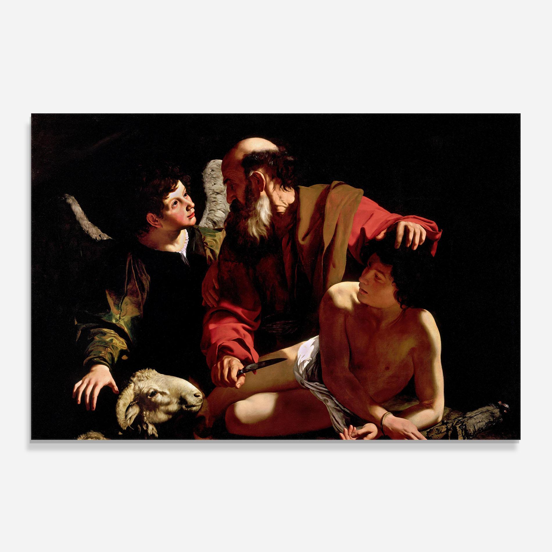 Küchenrückwand Glas Sacrifice Of Isaac mockup 0