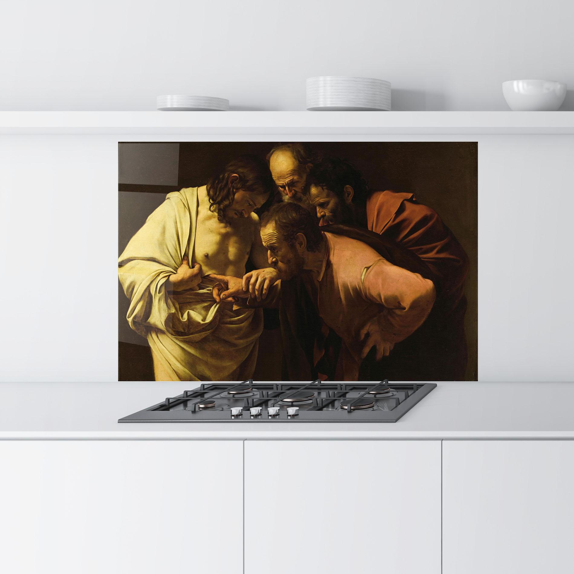 Küchenrückwand Glas Der Unglaubige Thomas mockup 9