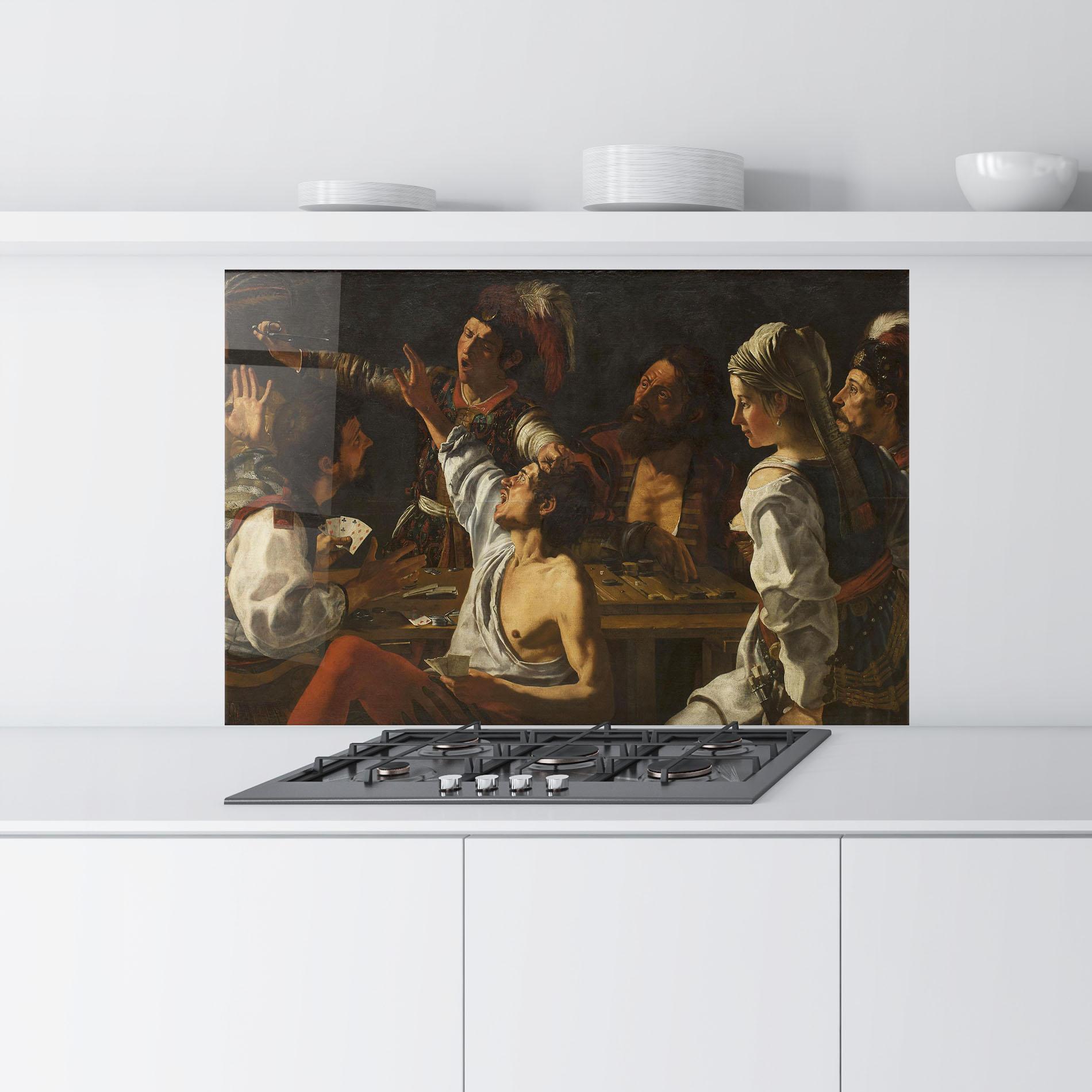 Küchenrückwand Glas Rombouts Backgammon mockup 9