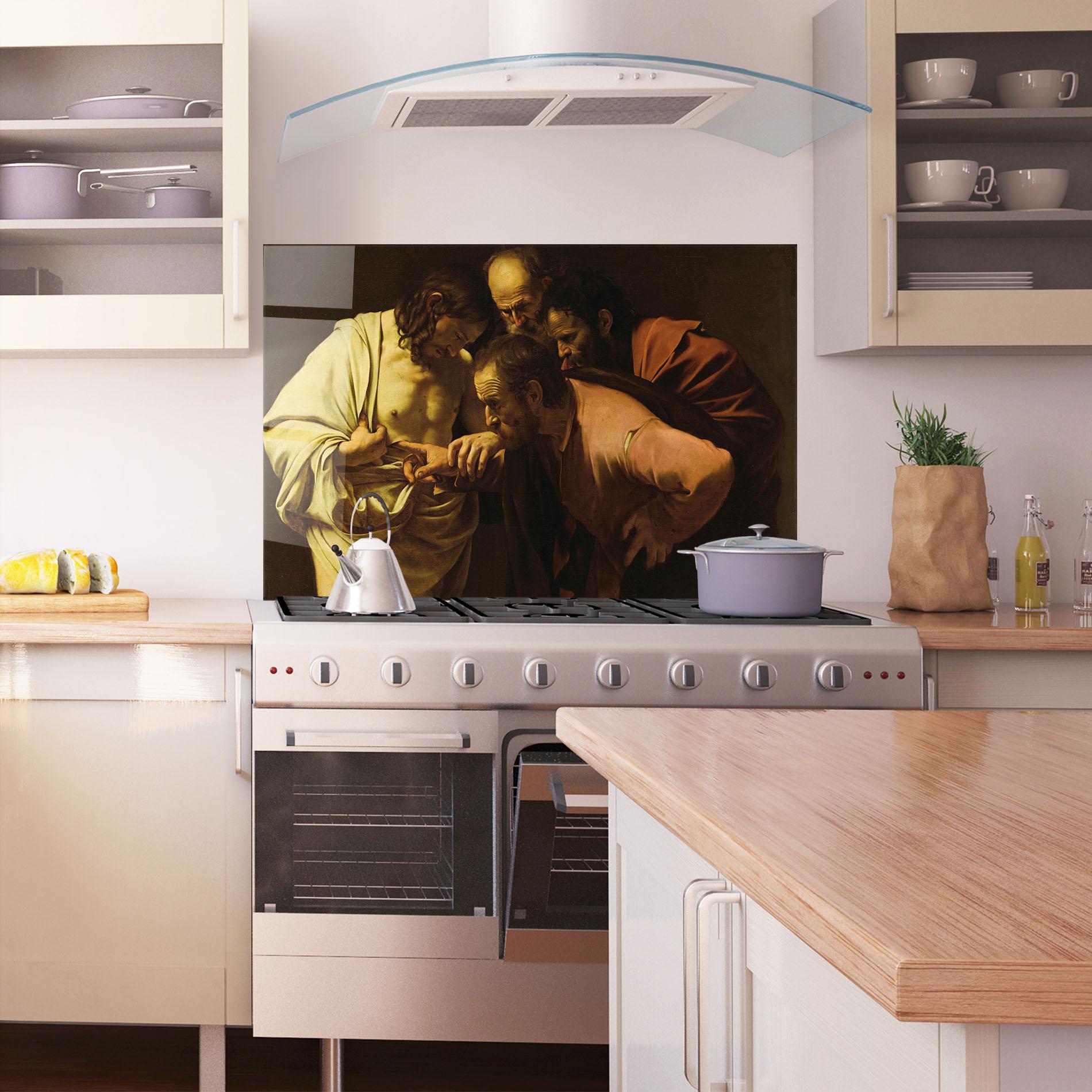 Küchenrückwand Glas Der Unglaubige Thomas mockup 1