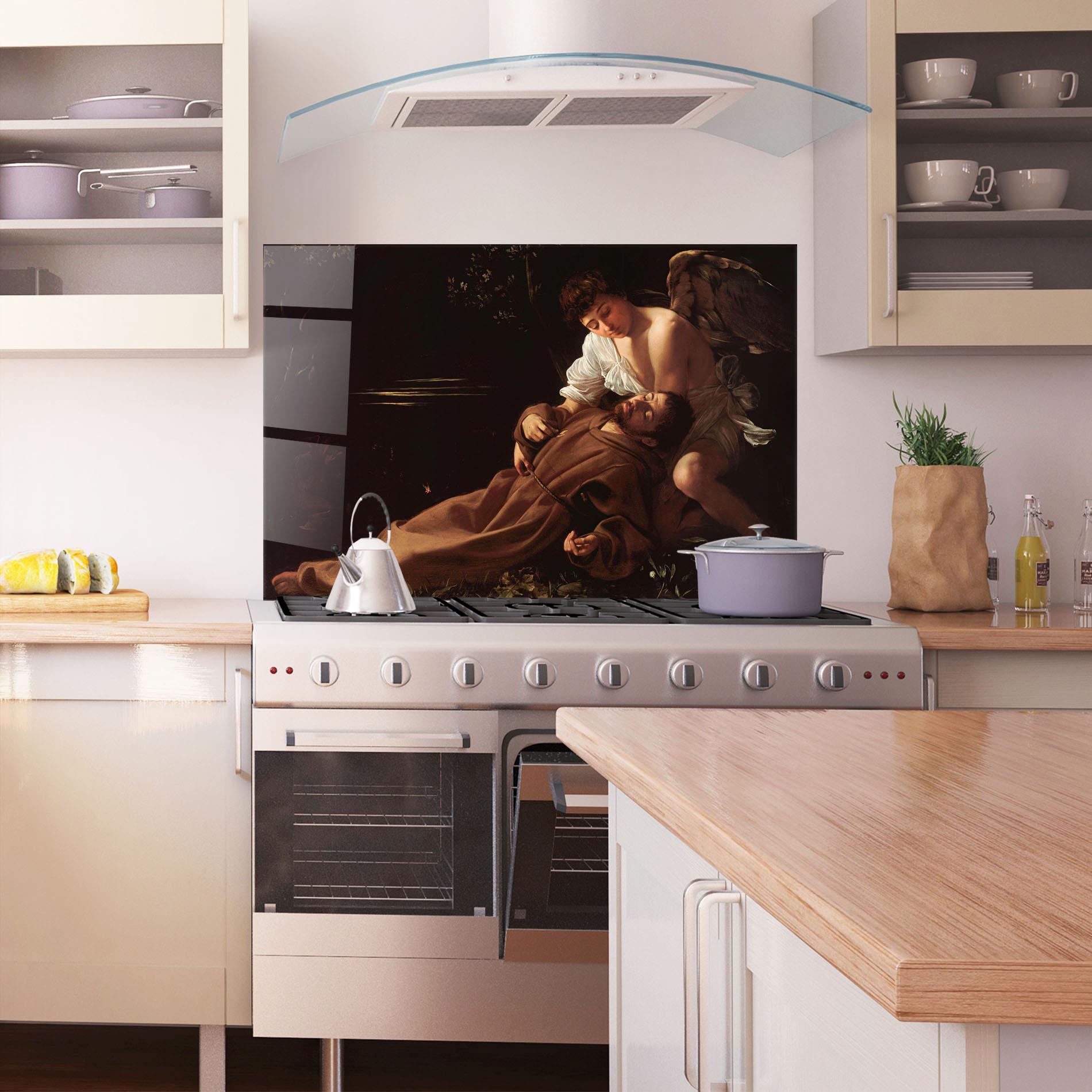Küchenrückwand Glas Francis Of Assisi In Ecstasy mockup 1