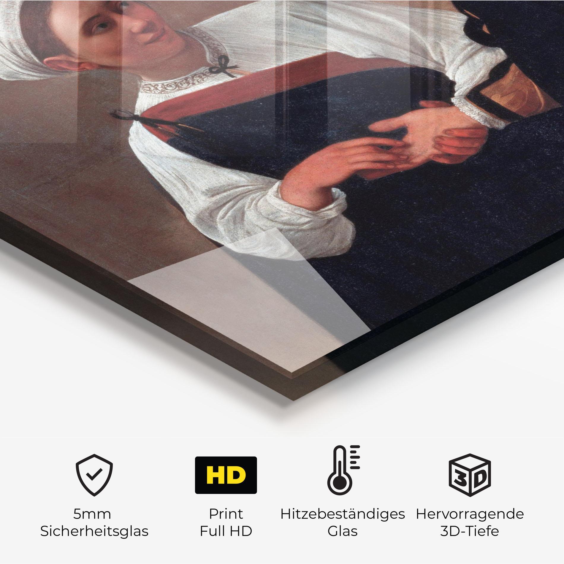 Küchenrückwand Glas Caravaggio Good Luck mockup 2