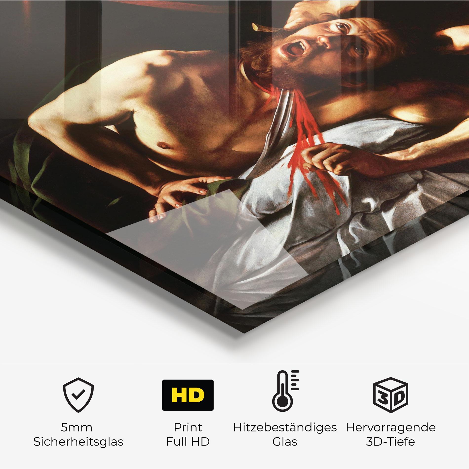 Küchenrückwand Glas Judith Beheading mockup 2