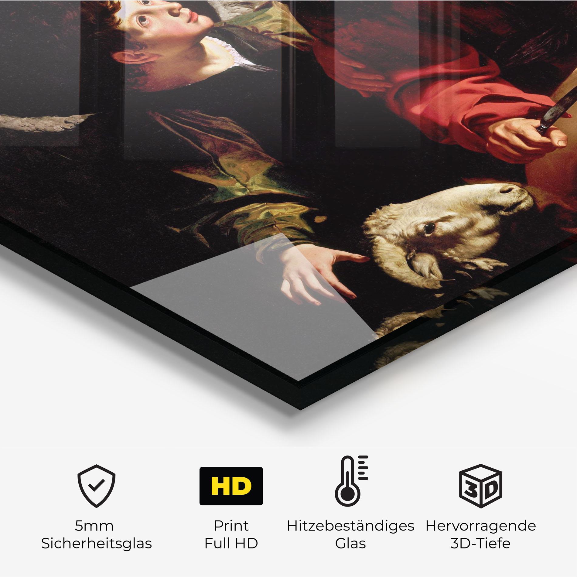 Küchenrückwand Glas Sacrifice Of Isaac mockup 2